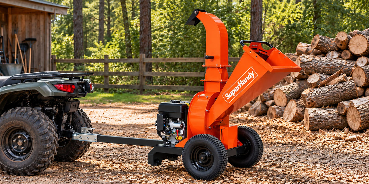 Preparing Garden Pathways with Wood Chipper Debris for a Suburban Property