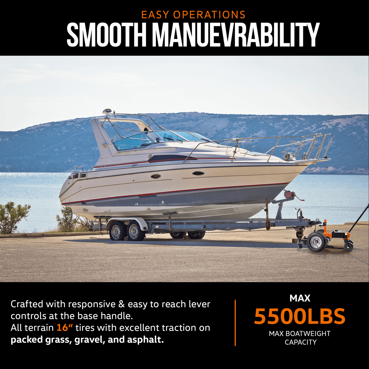 Choosing an Electric Trailer Dolly for Maneuvering a 20ft Bass Boat on a Gravel Driveway