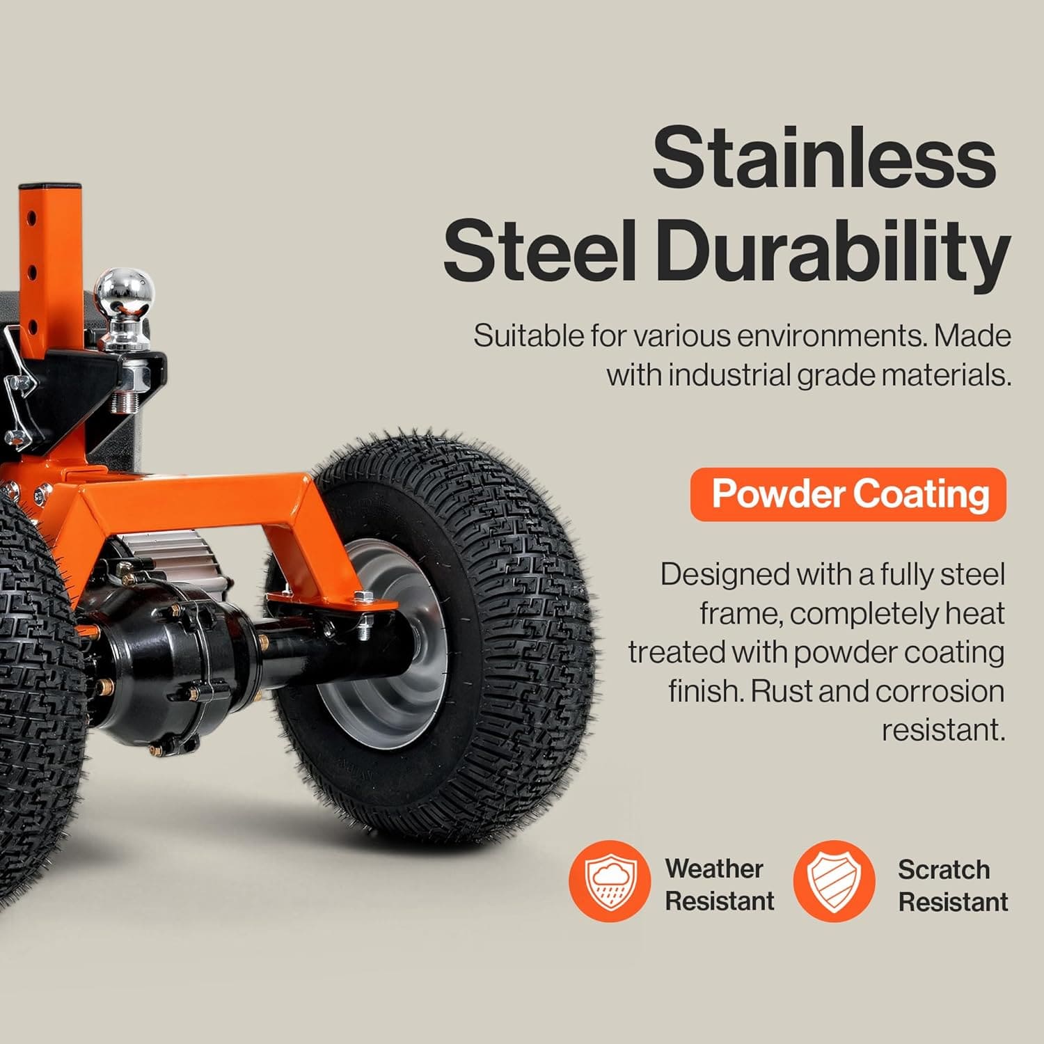SuperHandy 2800 lbs Electric Trailer Dolly 24V Motor, Adjustable Ball Mount, Heavy-Duty Hauling (New Frame)