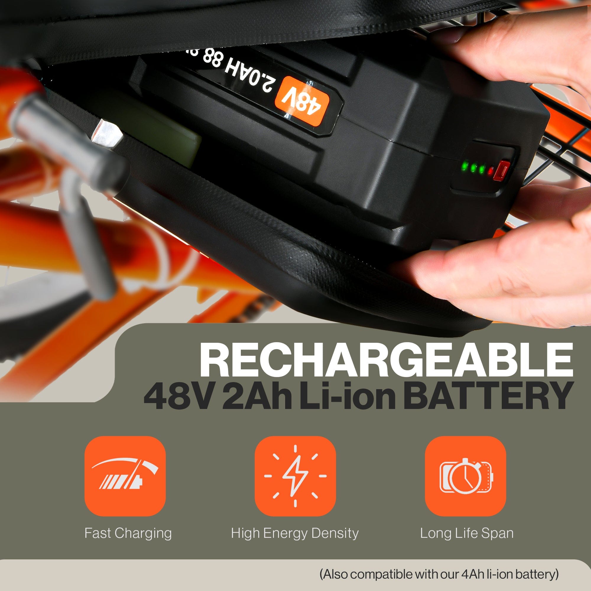 SuperHandy EcoRide Electric Tricycle + Bike Lock and Tire Pump Kit