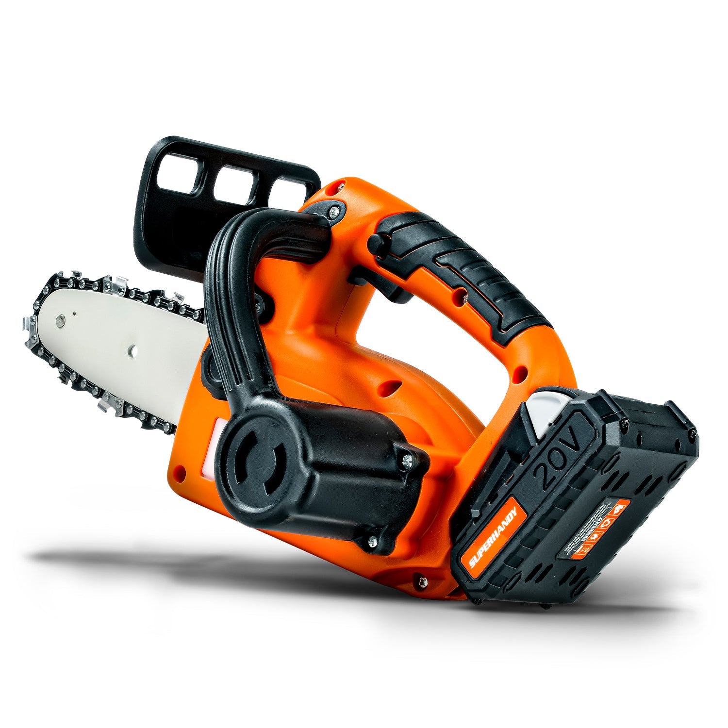 SuperHandy Electric Mini Chainsaw - 20V 2Ah Battery, 8" Bar