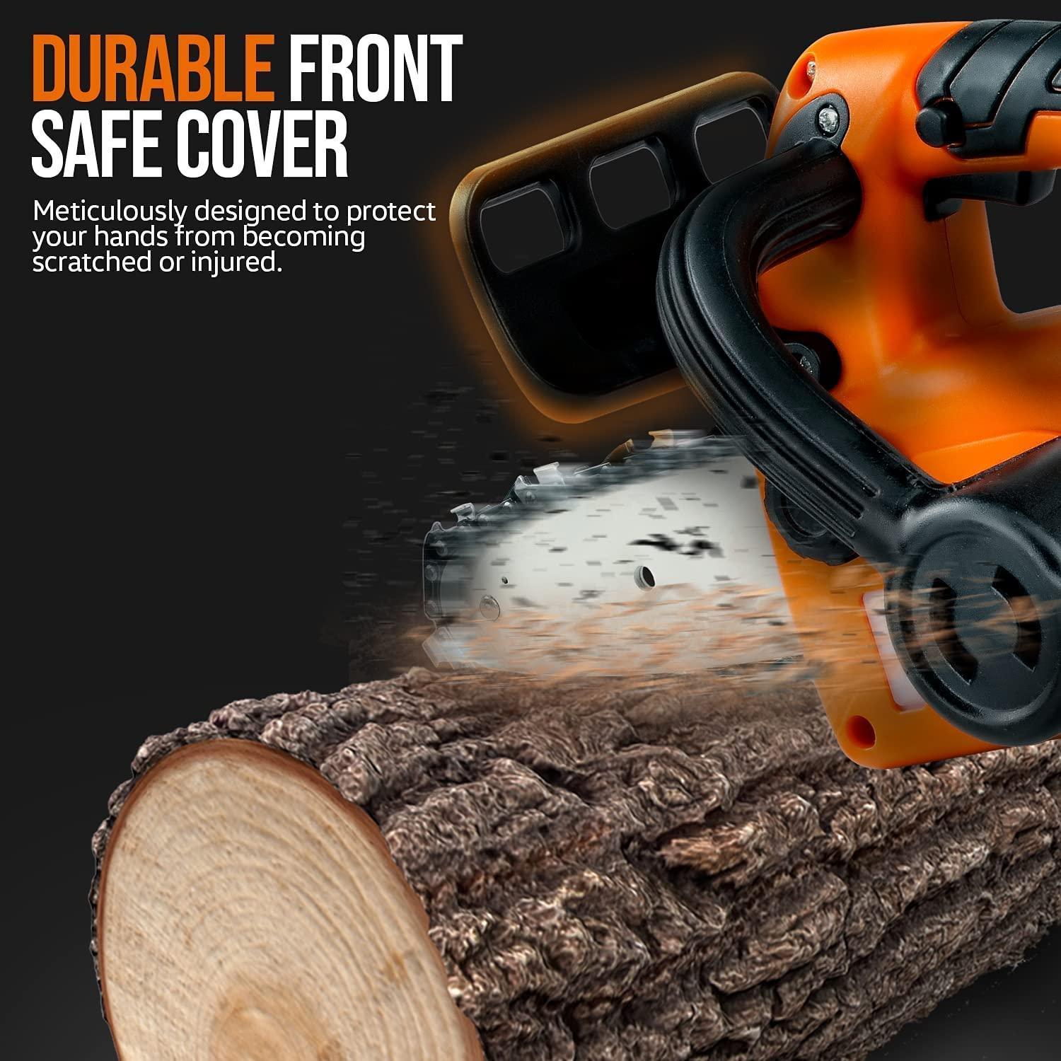 SuperHandy Electric Mini Chainsaw - 20V 2Ah Battery, 8" Bar