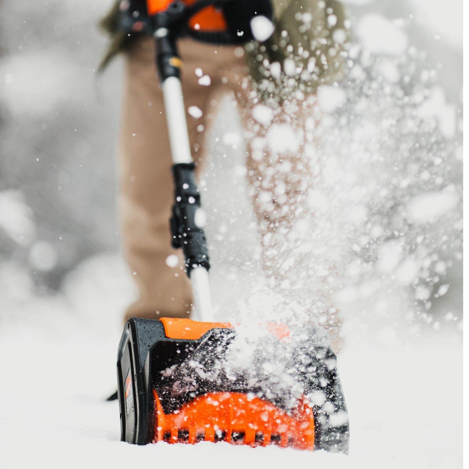 SuperHandy Electric Snow Thrower - 20V 2Ah Battery, 10" Clearing Width