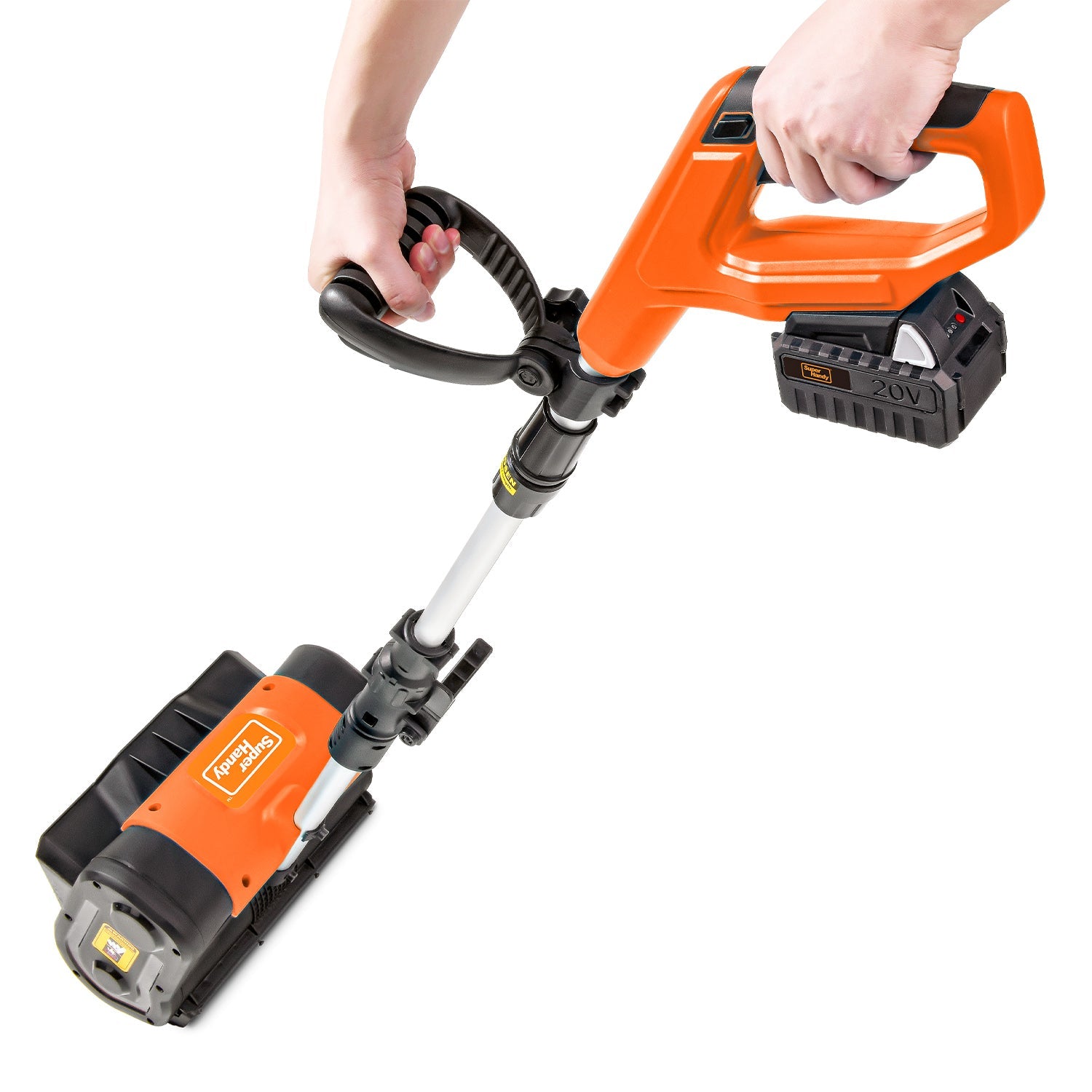 SuperHandy Electric Snow Thrower - 20V 4Ah Battery, 10" Clearing Width (UPGRADED BATTERY)
