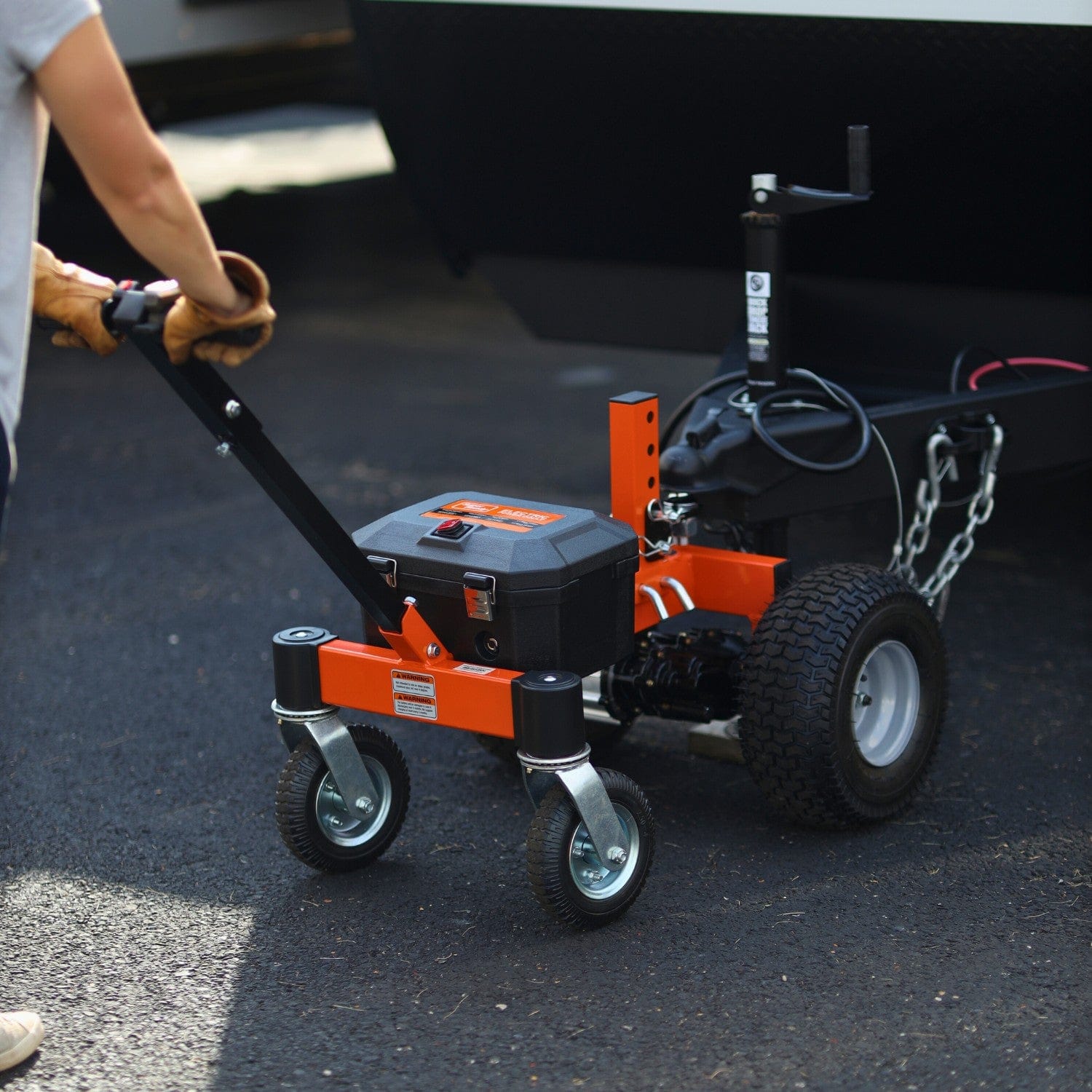 SuperHandy Electric Trailer Dolly - 24V 7Ah Battery, 3600lbs Towing Capacity