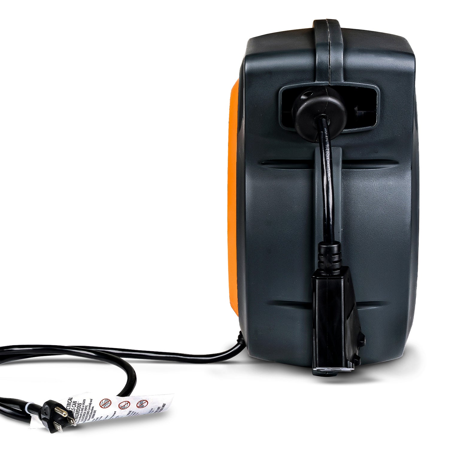 SuperHandy Enclosed Extension Cord Reel - 16AWG, 50' Ft Cord Length