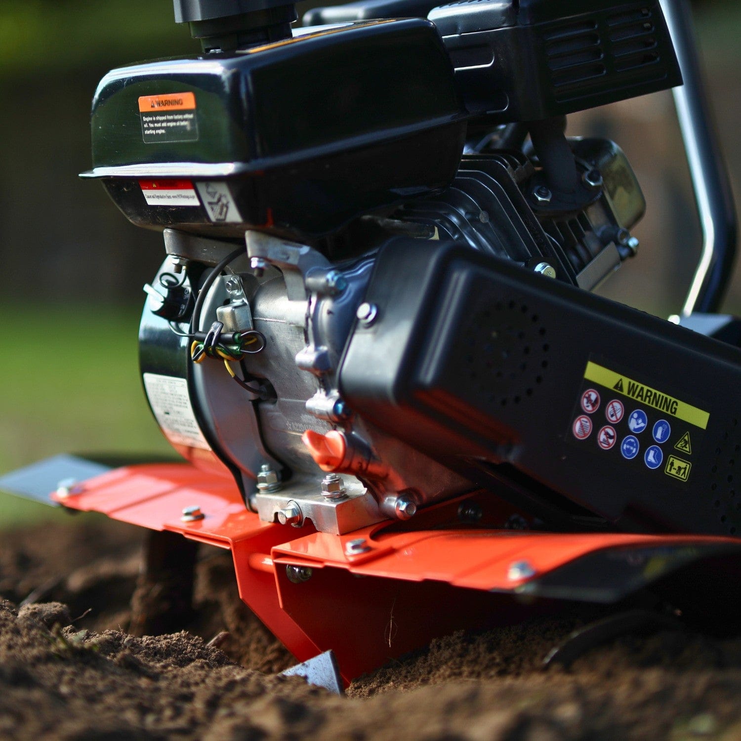 SuperHandy Gas Garden Tiller Pro - 7HP 209CC, 27" Tilling Width