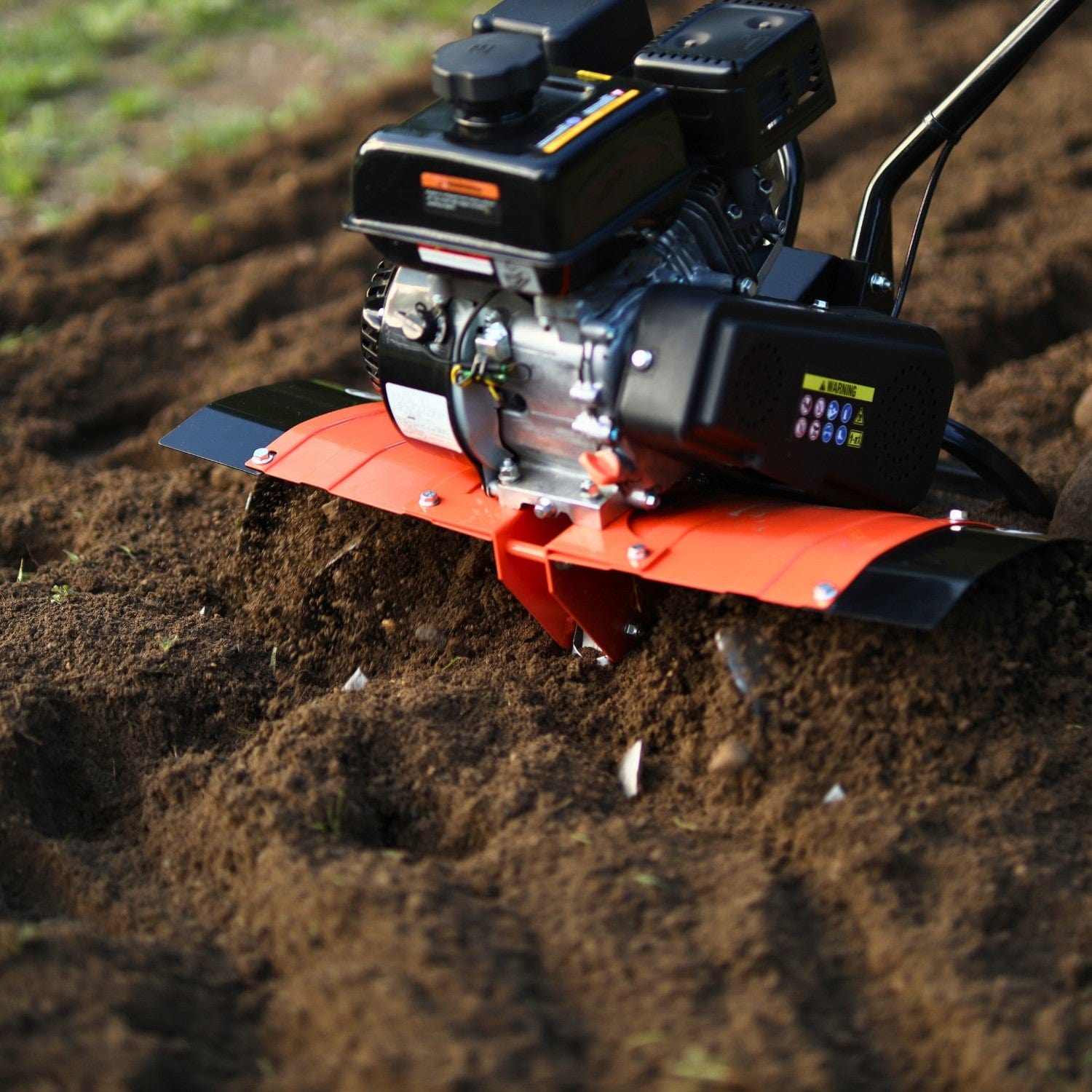 SuperHandy Gas Garden Tiller Pro - 7HP 209CC, 27" Tilling Width