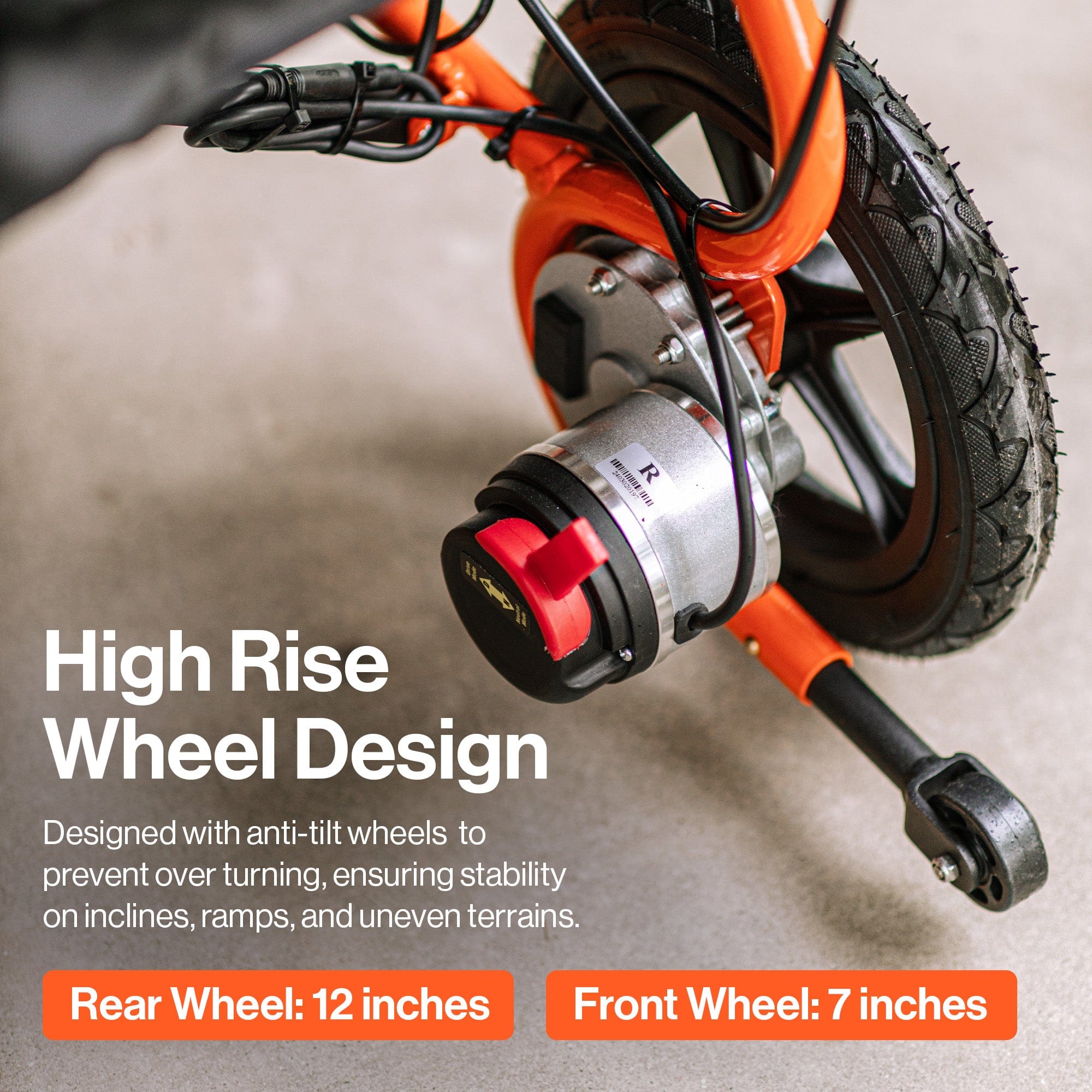 SuperHandy GoRide 2 Electric Wheelchair - 48V 2Ah Battery, 300Lbs Max Weight