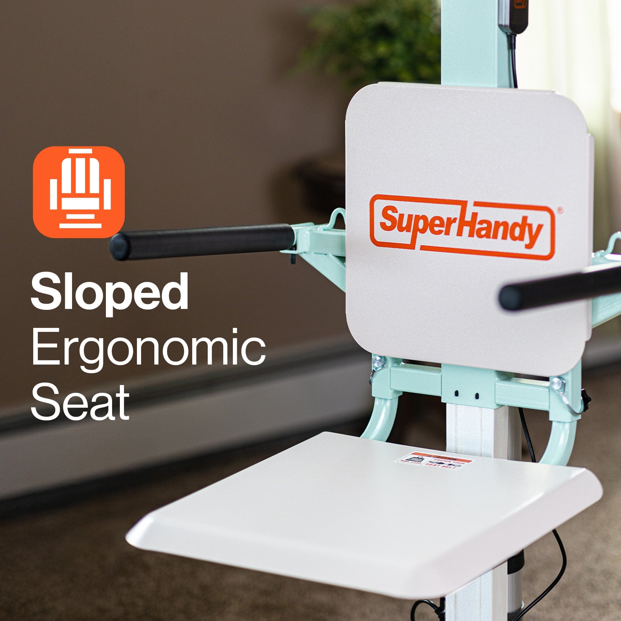 SuperHandy GoRise FC - Electric Floor to Chair Lift Assistance - Seat Transfer, 400Lbs Weight Limit