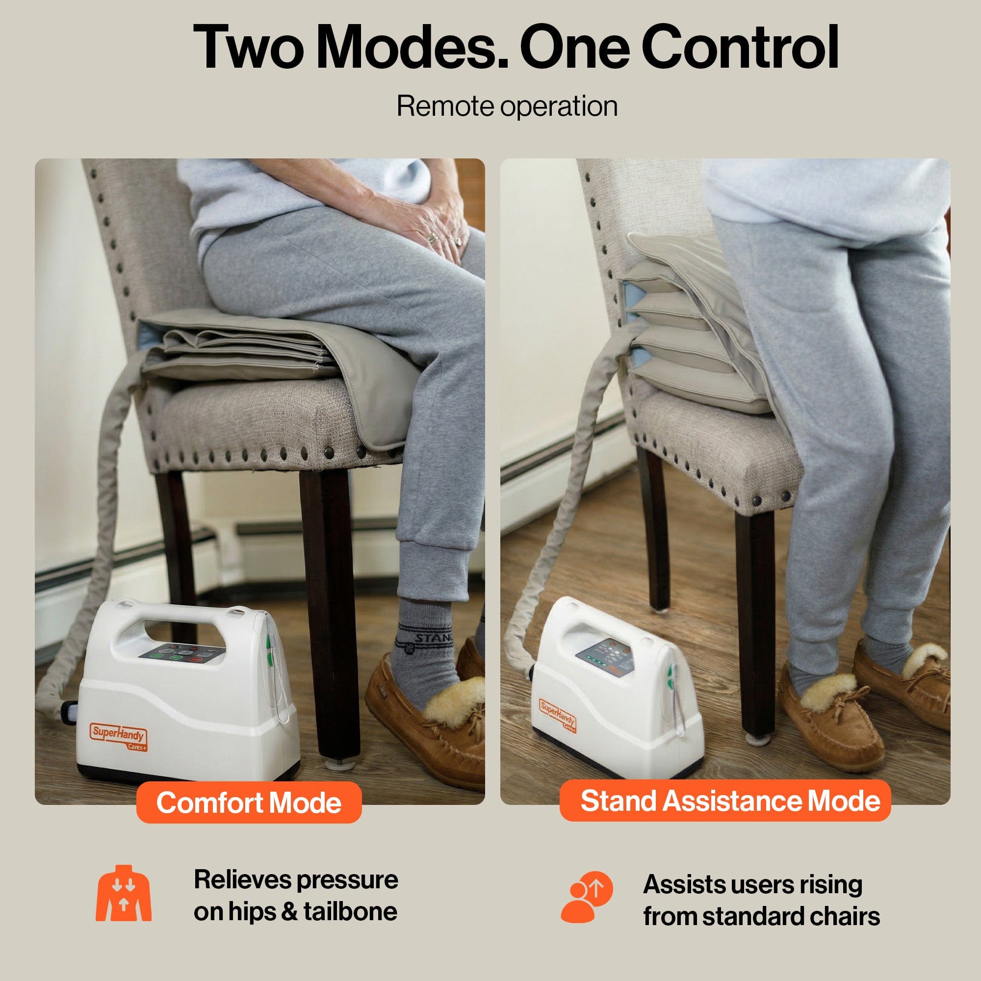 SuperHandy - Outdoor Tools & Mobility SuperHandy Electric Seat Lift Assist Cushion for Elderly, Battery Powered Lifting Device, Air Cushion Mode