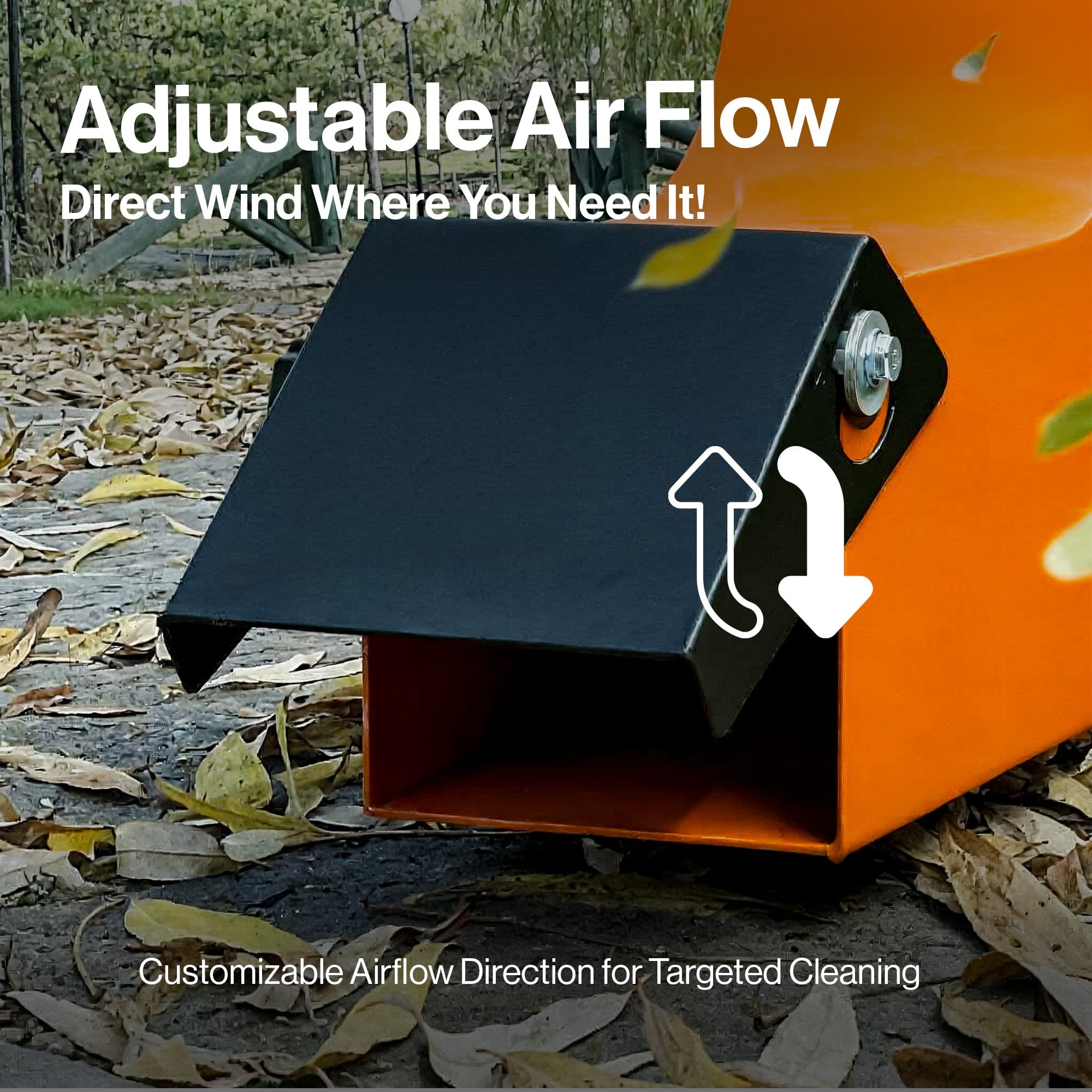 SuperHandy - Outdoor Tools & Mobility Tow-Behind Leaf Blower – 15HP Electric Start Gas Engine 3000 CFM, 207 MPH Air Speed