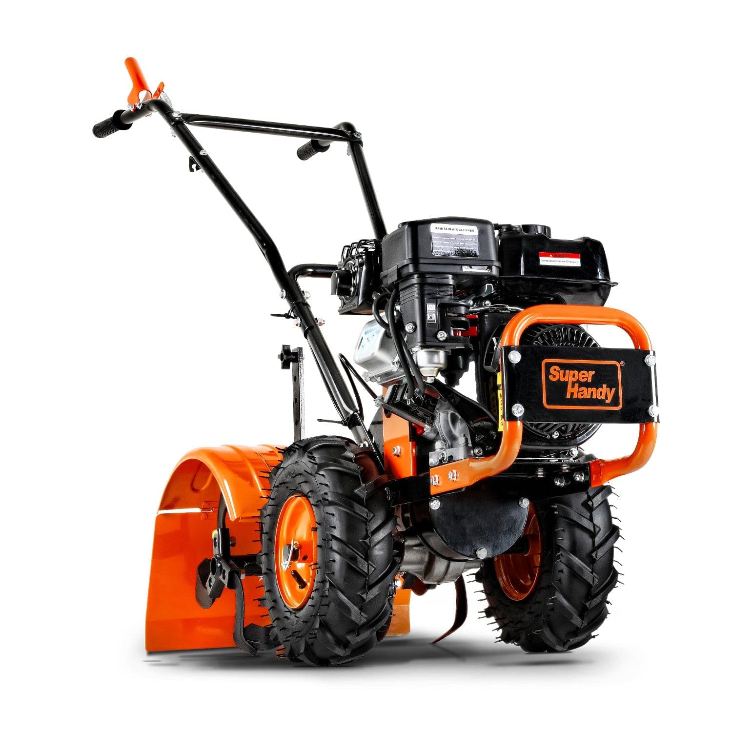 SuperHandy Rear Tine Tiller Pro - 7HP, 16" Width, 12" Depth - Ultimate Soil Prep Tool