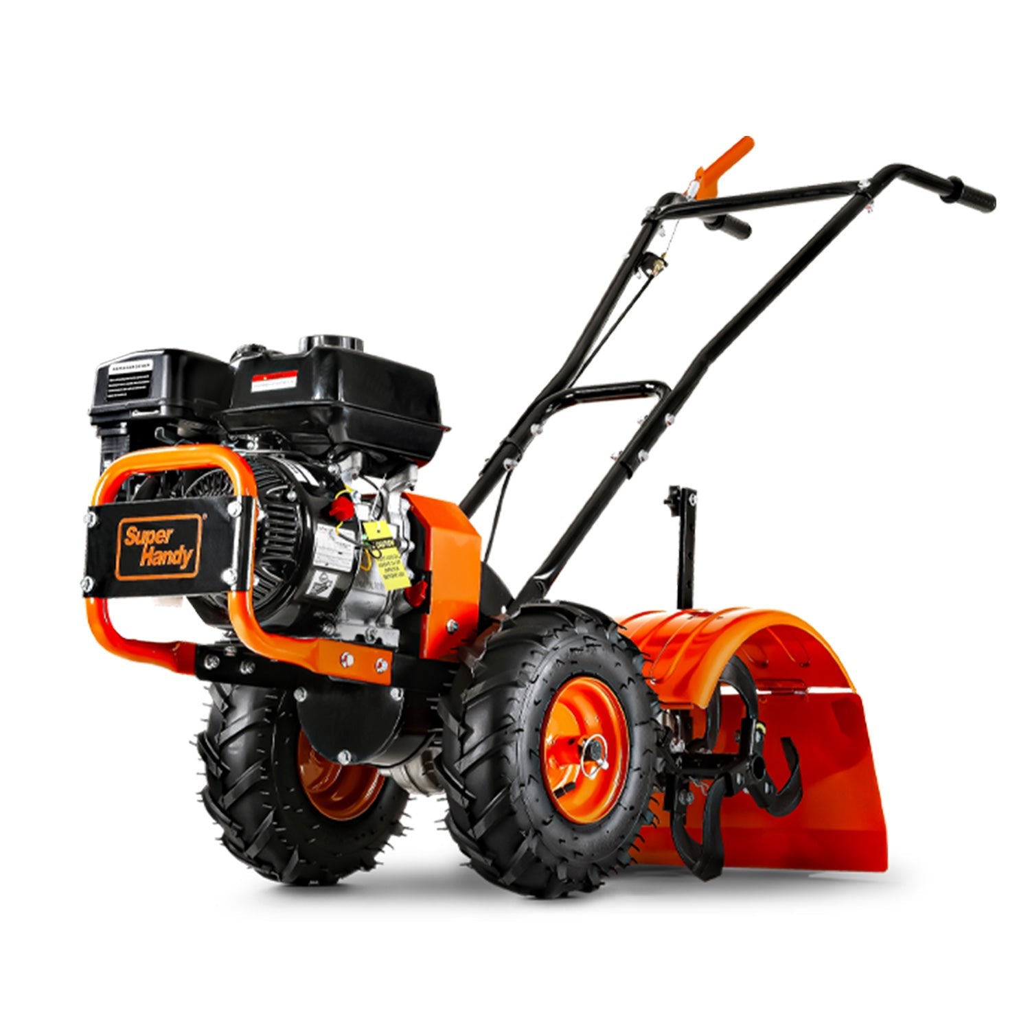 SuperHandy Rear Tine Tiller Pro - 7HP, 16" Width, 12" Depth - Ultimate Soil Prep Tool