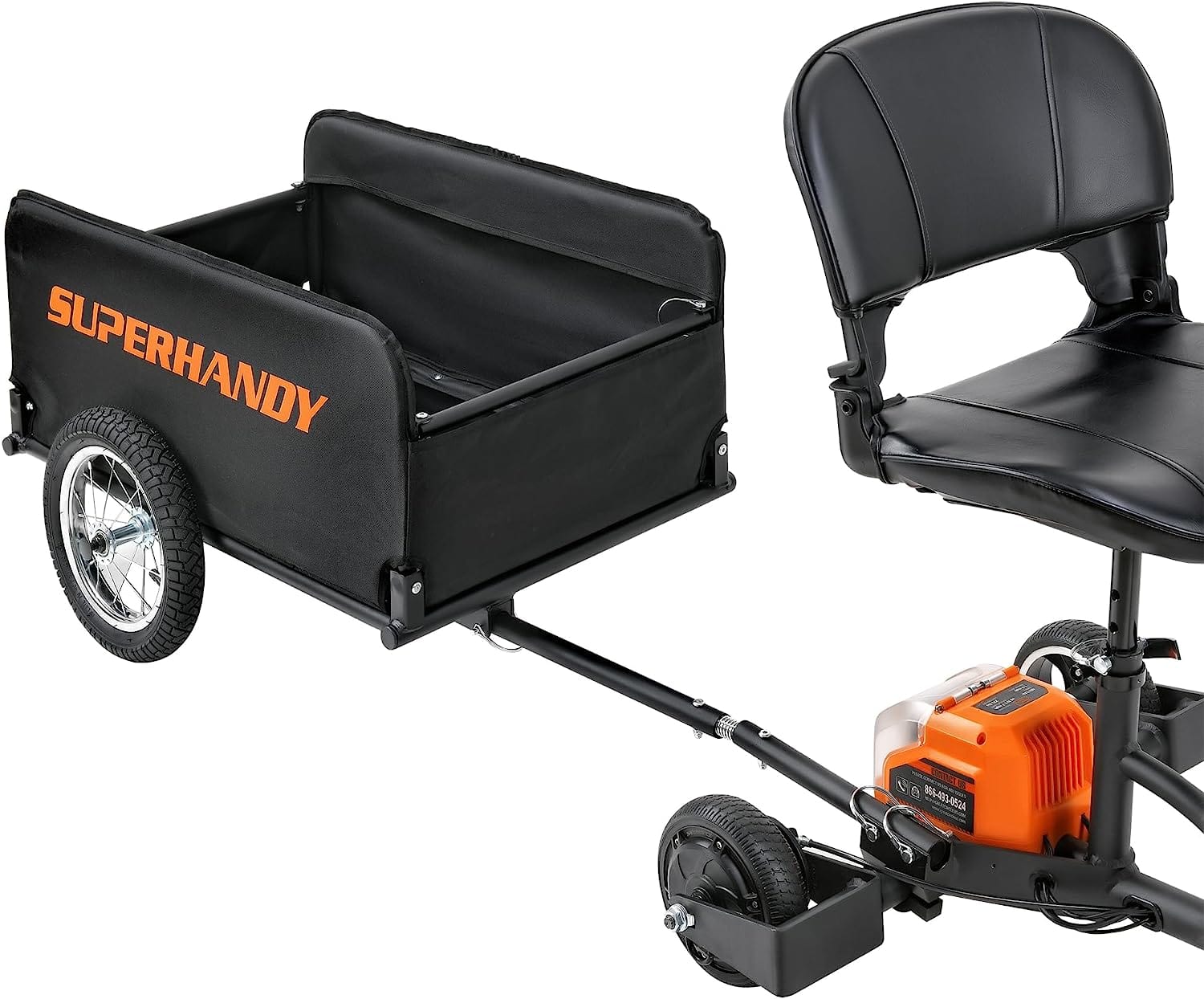 SuperHandy Scooter Cargo Trailer - 155 lbs Capacity, Lightweight, Tool Free Assembly