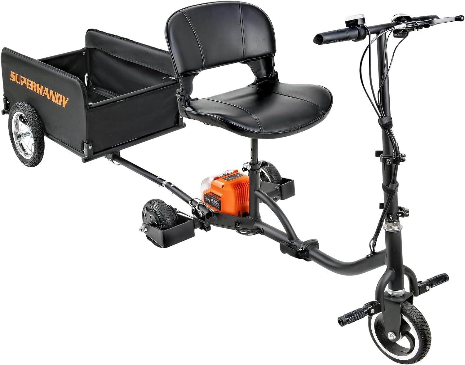 SuperHandy Scooter Cargo Trailer - 155 lbs Capacity, Lightweight, Tool Free Assembly