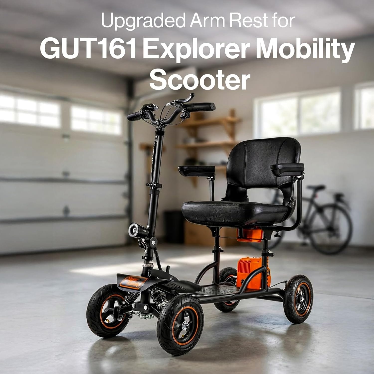 SuperHandy SuperHandy Adjustable Armrest Kit for Explorer GUT161 Mobility Scooter (2nd Gen)