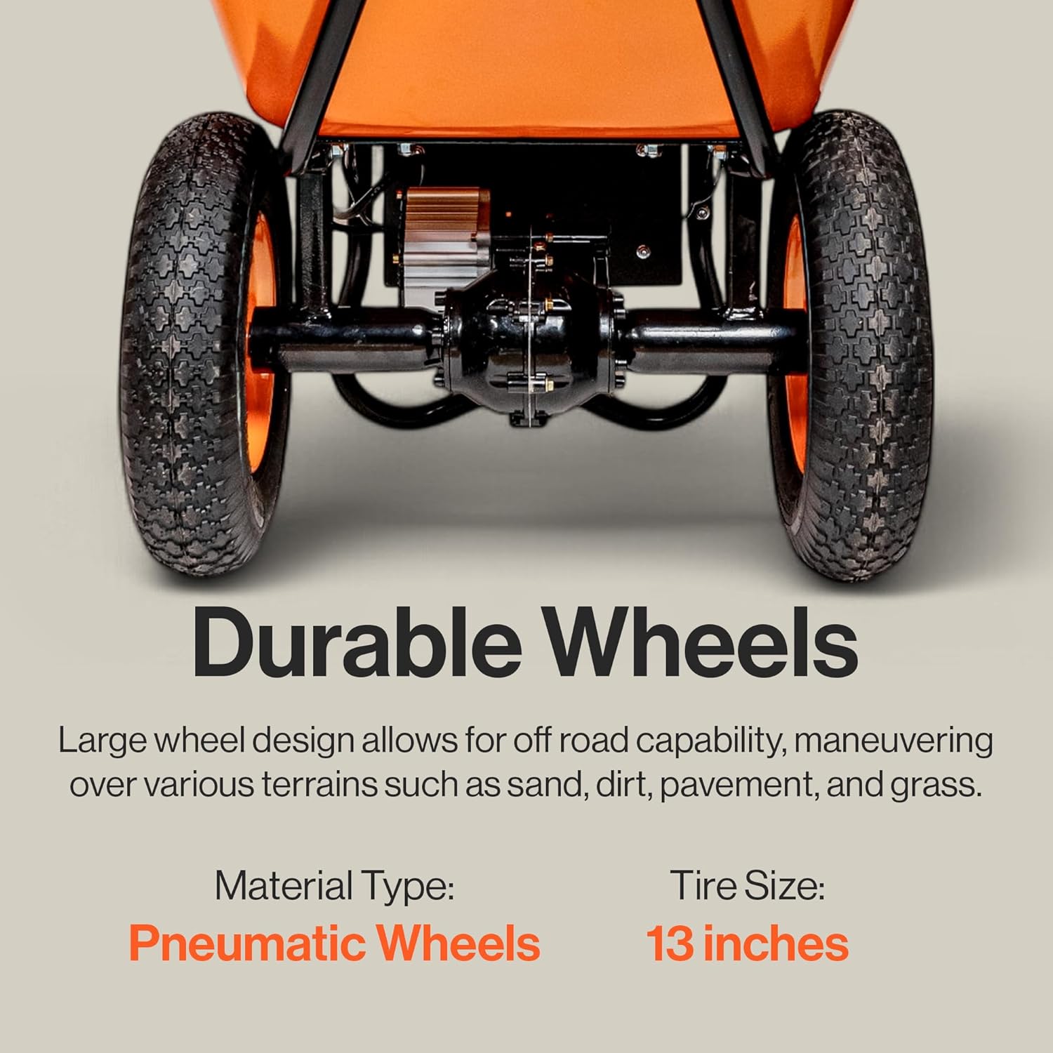 SuperHandy SuperHandy Electric Dualie Wheelbarrow - 48V 4Ah Battery, 330Lb Max Weight