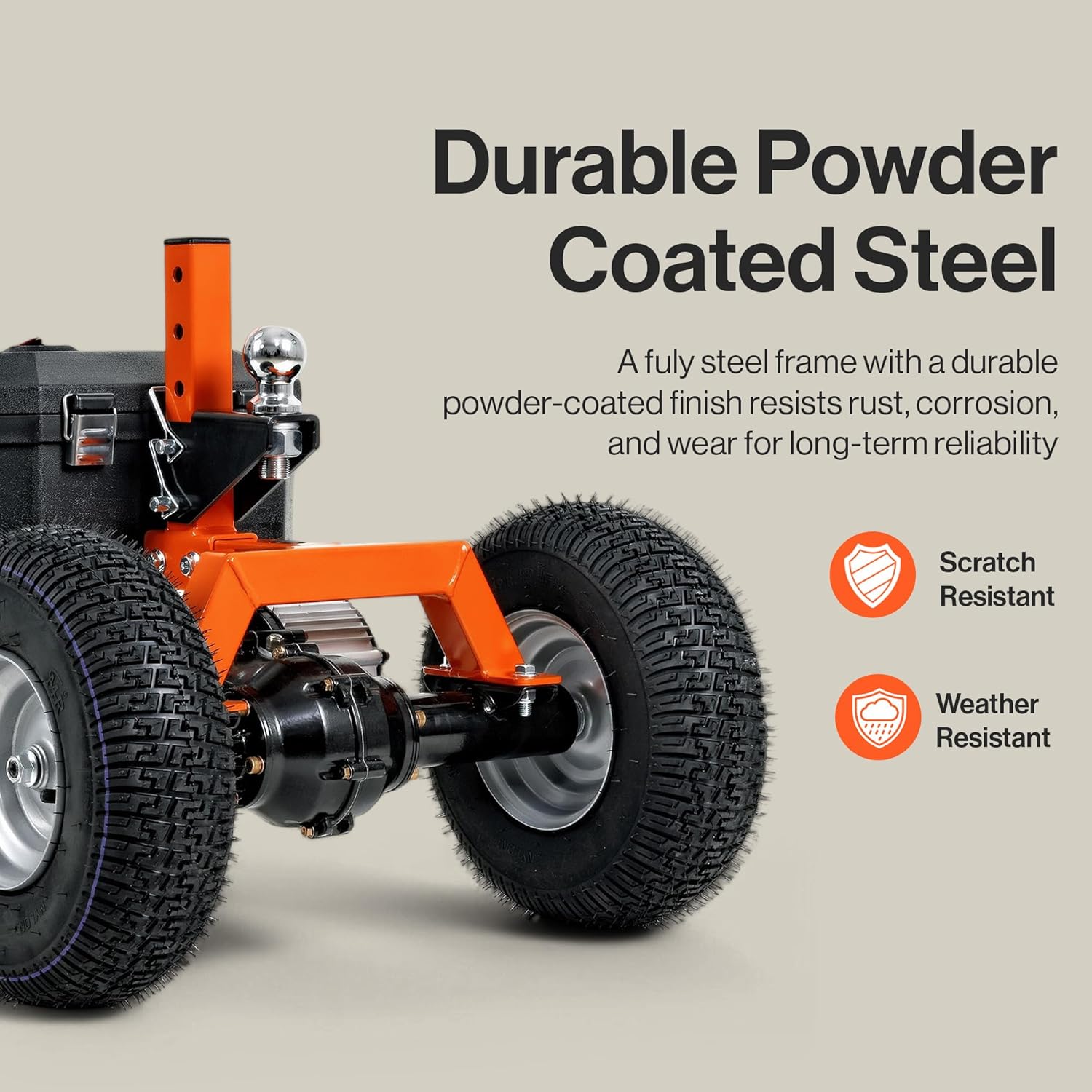 SuperHandy SuperHandy Electric Trailer Dolly - 24V 7Ah Battery, 2800 lb Towing Capacity (New Frame)