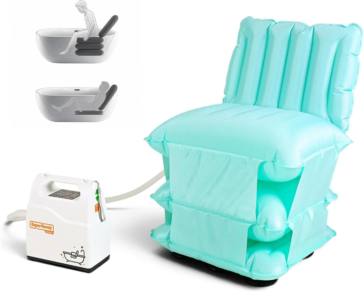 SuperHandy Superhandy Portable Inflatable Bath Lift Cushion for Seniors