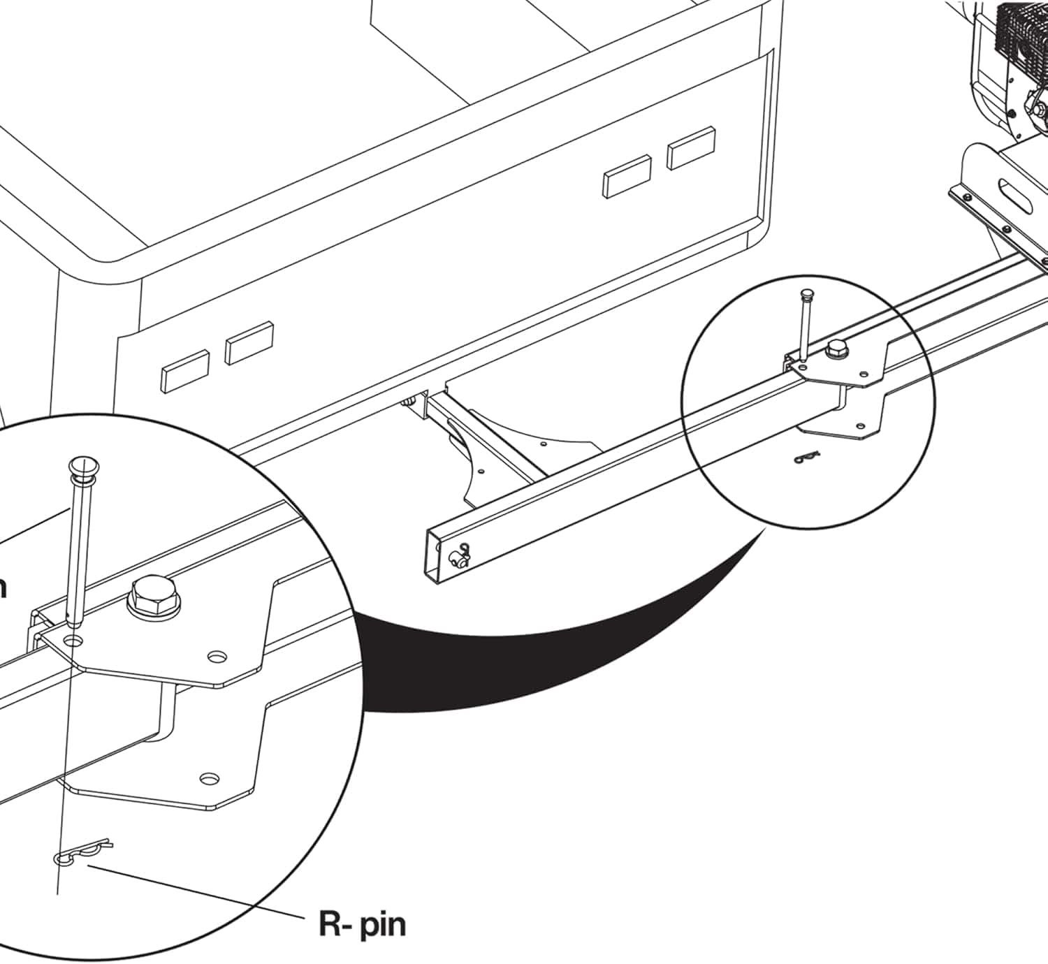SuperHandy Superhandy Swing Away Mount for Truck Loader Leaf Vacuum