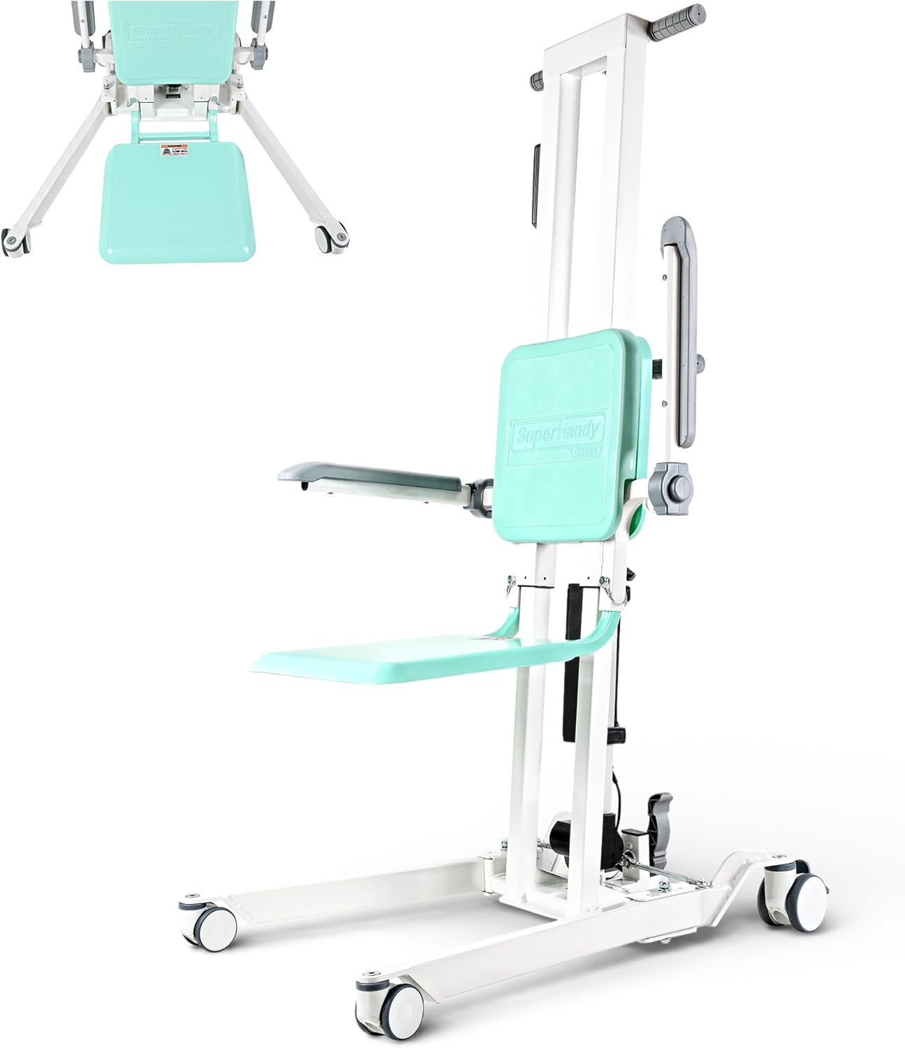 SuperHandy SuperHandy Transfer Floor Lift for Elderly, 500 lb Capacity Sit-to-Stand & Floor-to-Chair Lift