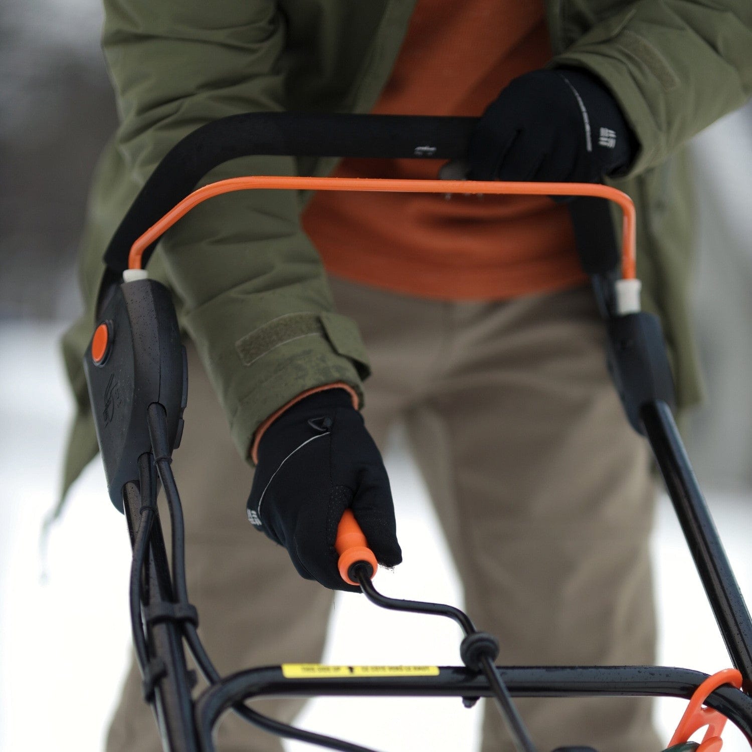 SuperHandy Walk-Behind Electric Snow Blower - 120V Corded, 10" Clearing Depth