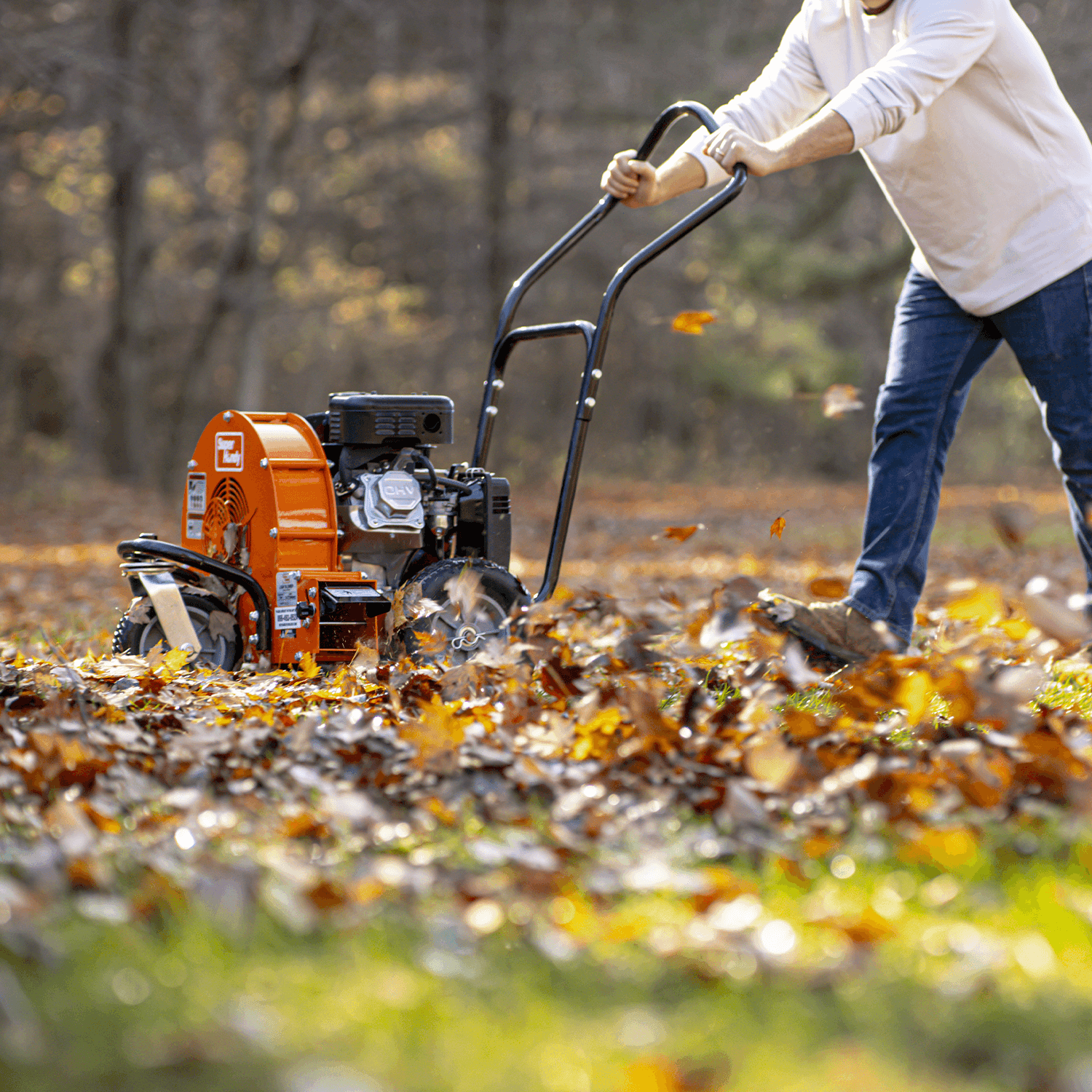 SuperHandy Walk-Behind Gas Leaf Blower - 7HP 212CC, 2000CFM