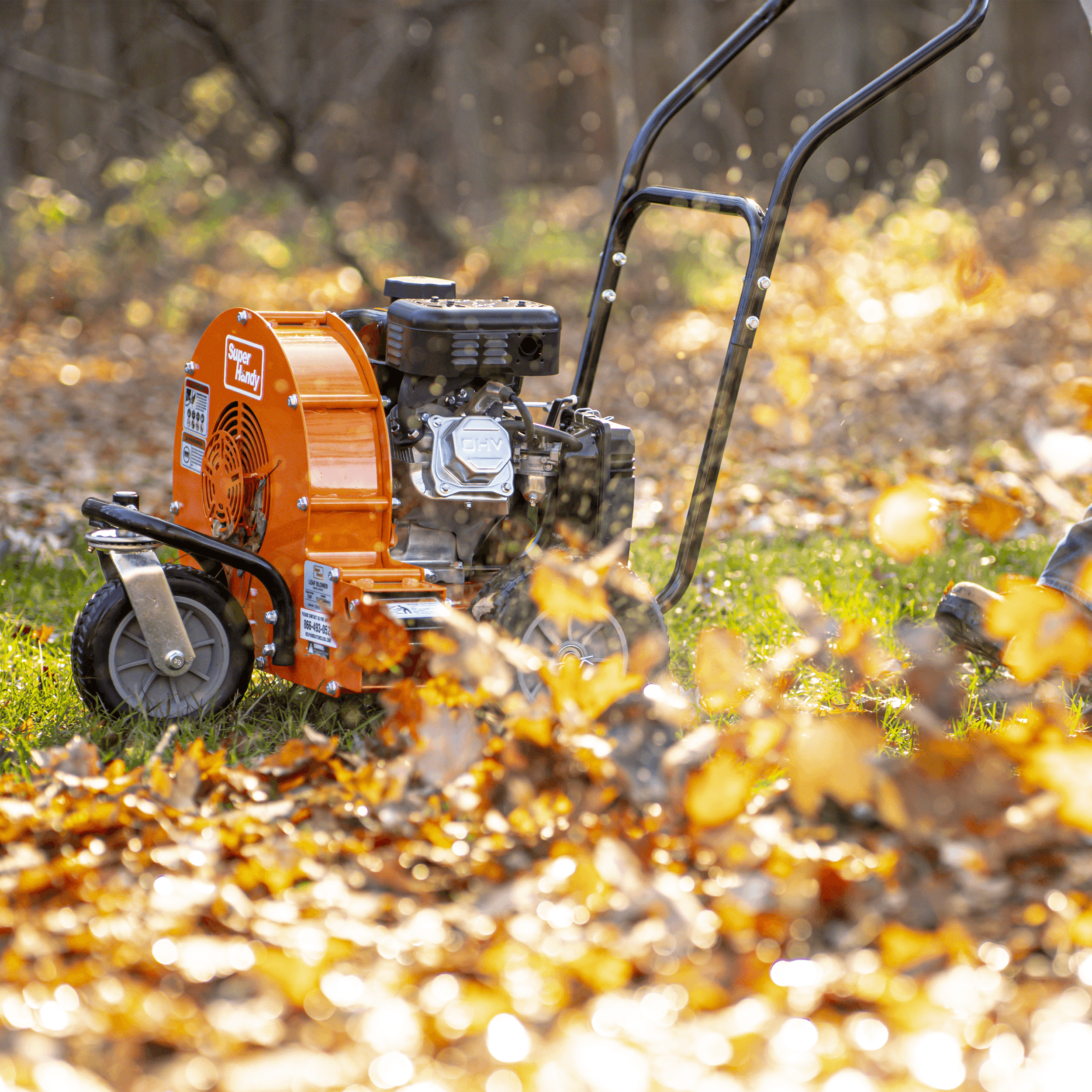 SuperHandy Walk-Behind Gas Leaf Blower - 7HP 212CC, 2000CFM