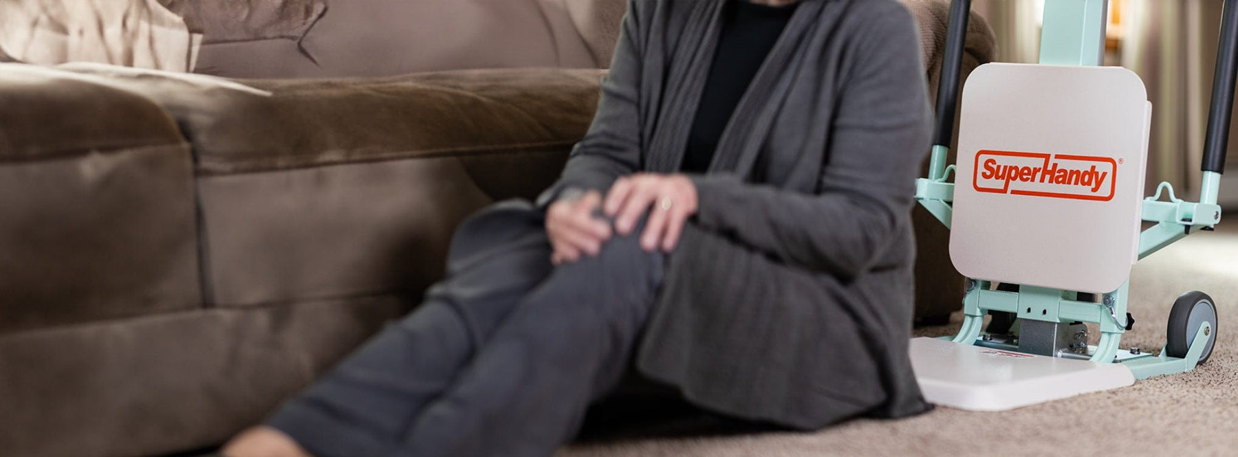 a person sitting on the floor