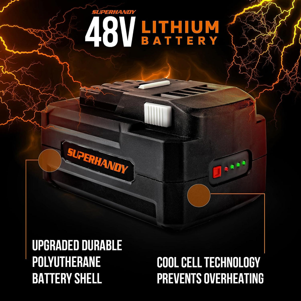 48V 4Ah Lithium Ion Battery - For 48V Battery Systems - SuperHandy