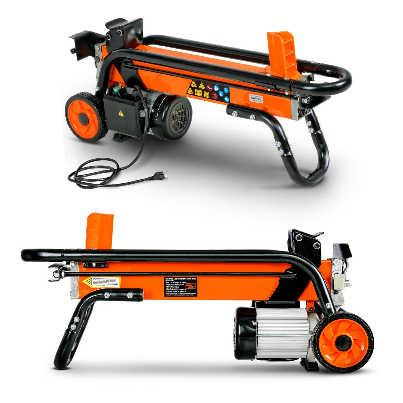 6 Ton Electric Log Splitter 20" Max Log Length SuperHandy SuperHandy