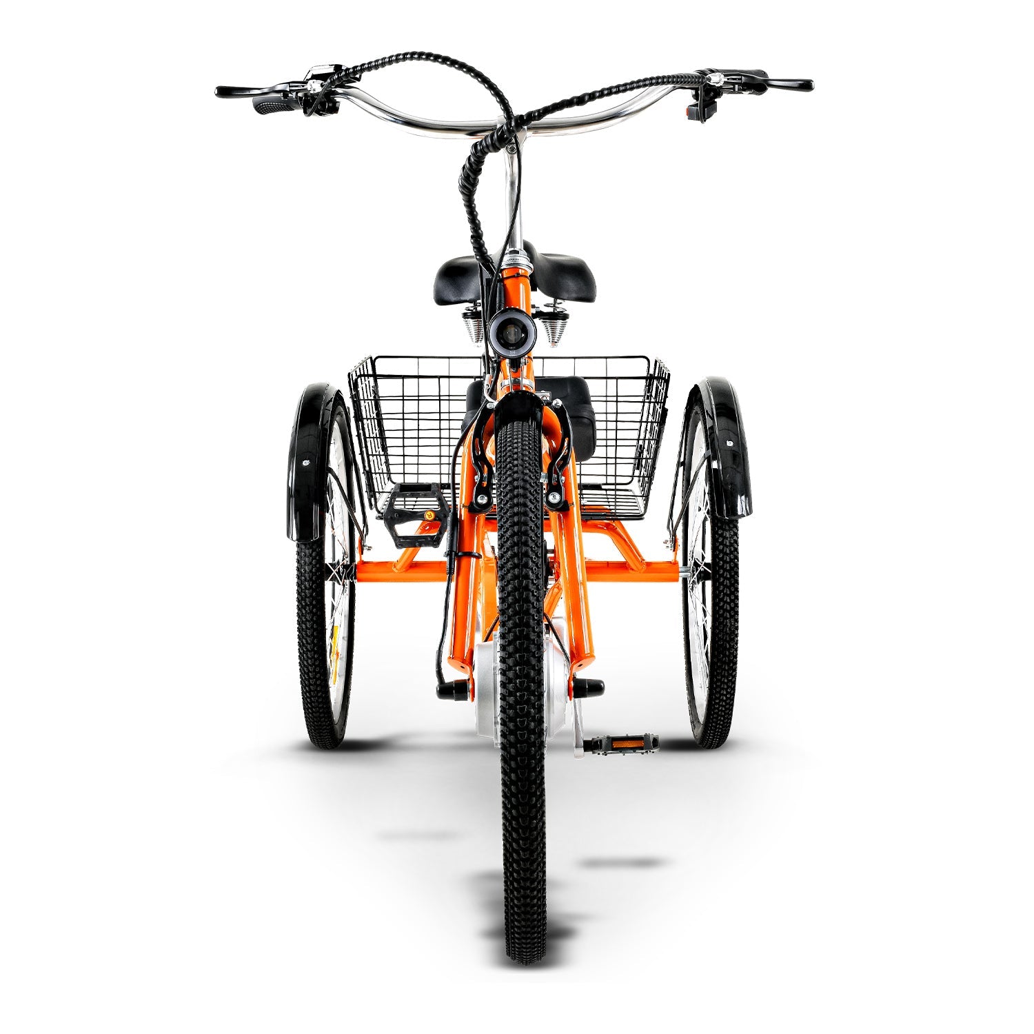 SuperHandy EcoRide Electric Tricycle + Bike Lock and Tire Pump Kit