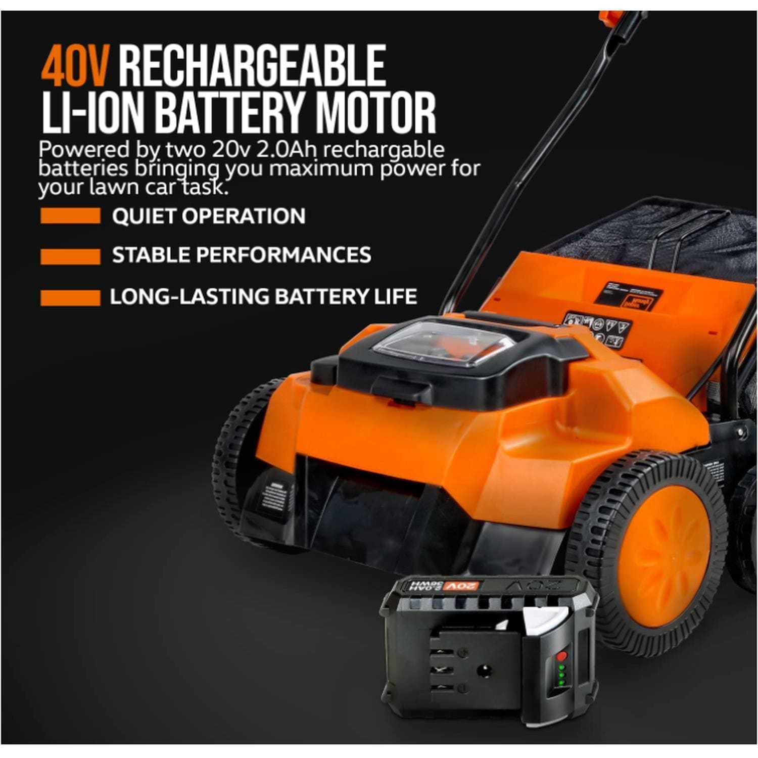 Battery lawn deals rake