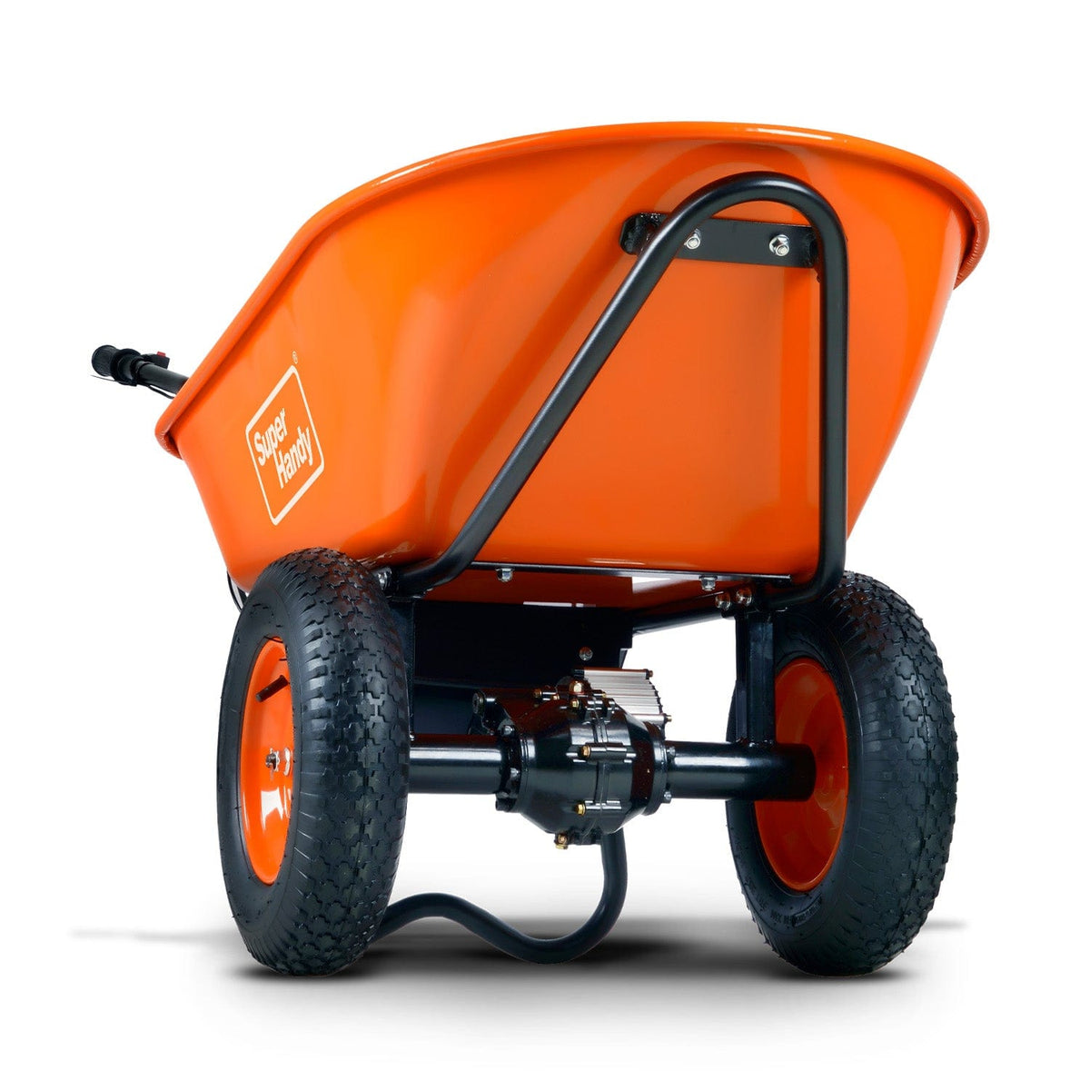 SuperHandy Electric Dualie Wheelbarrow - 24V 7Ah AGM Battery, 330Lb Ma ...