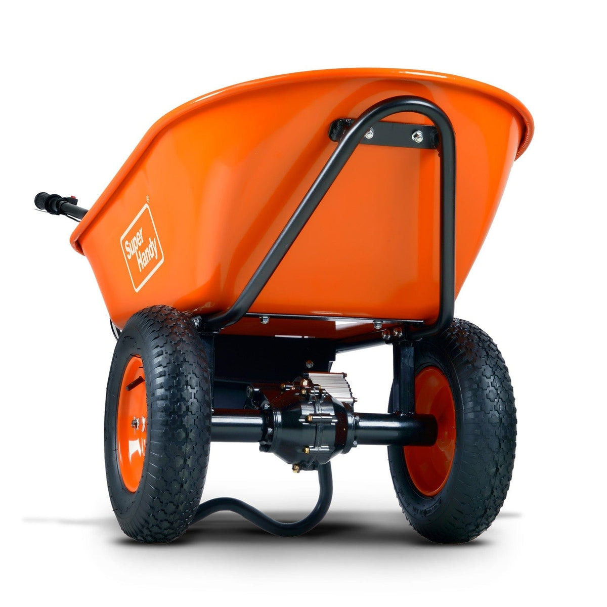 Electric Dualie Wheelbarrow 48V 2Ah Battery, 330Lb Max Weight