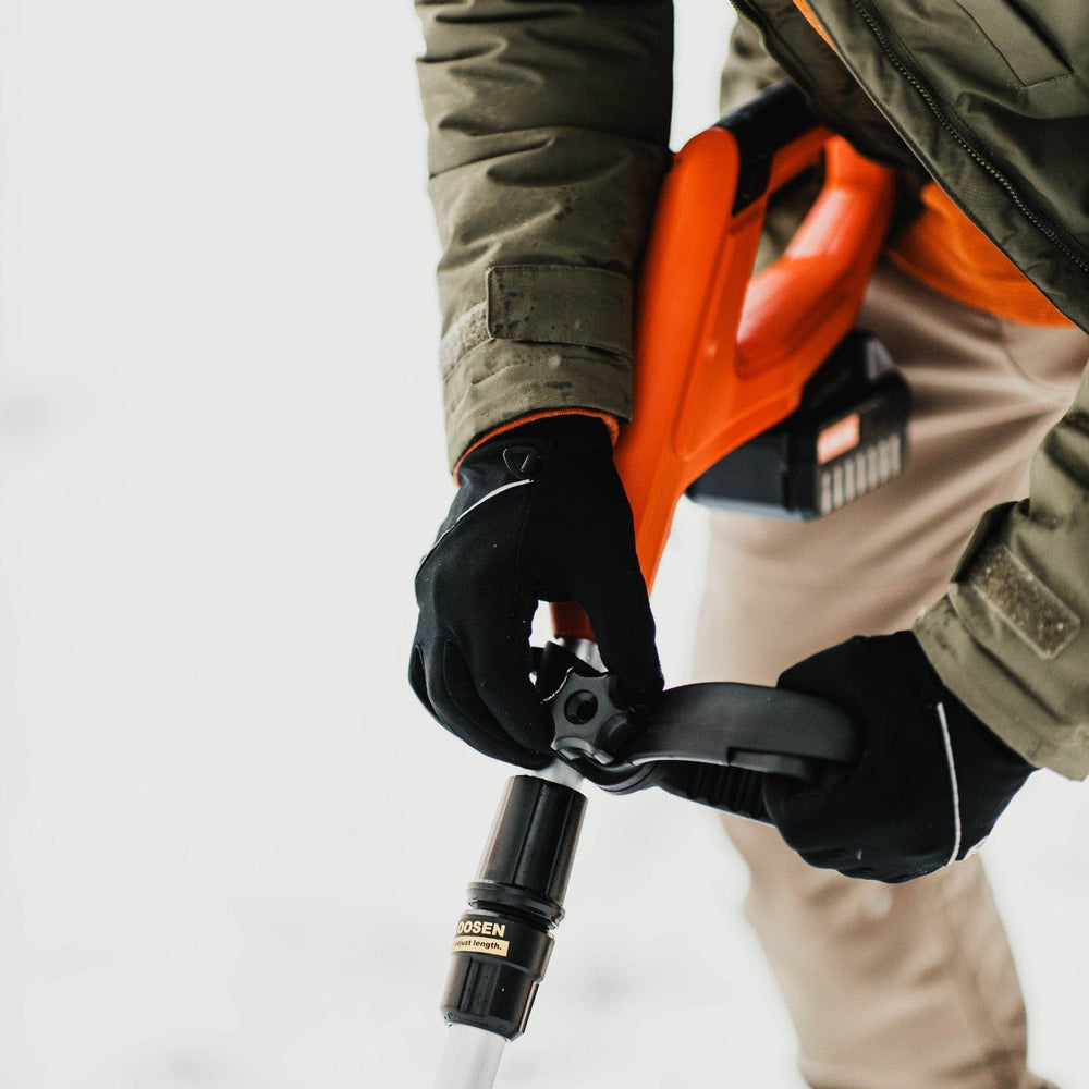 SuperHandy 20V Cordless Electric Snow Shovel – Lightweight (10 Lbs), 10" Path, 25 Ft Throw | 2Ah Battery (2024 Model)