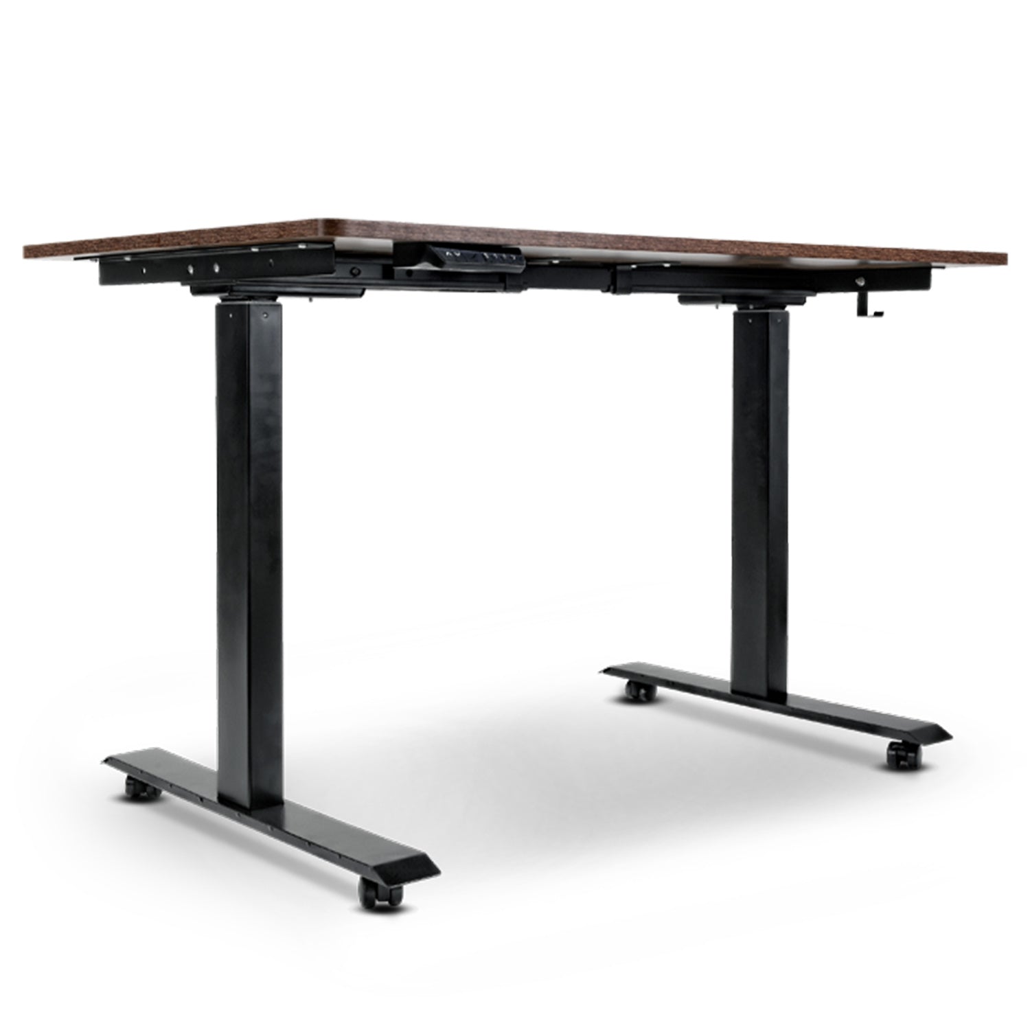 SuperHandy Electric Standing Desk - 48"x30" Rustic Wood