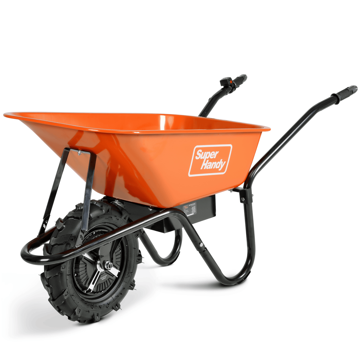 SuperHandy Electric Wheelbarrow - 24V 12Ah Battery, 330Lb Capacity