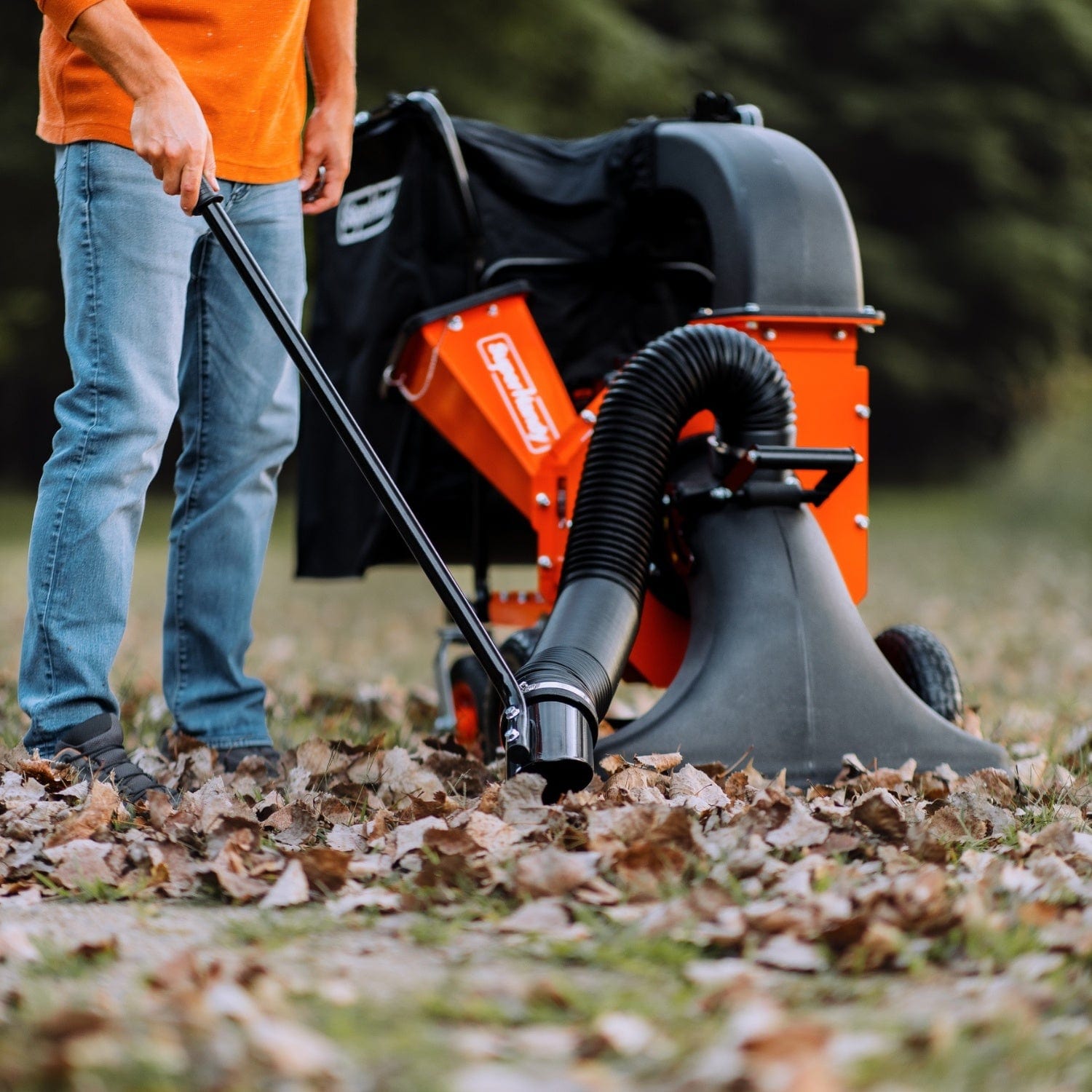 SuperHandy Leaf Vacuum & Wood Chipper - 7HP Engine, 10:1 Mulch Ratio, Max 2" Branches