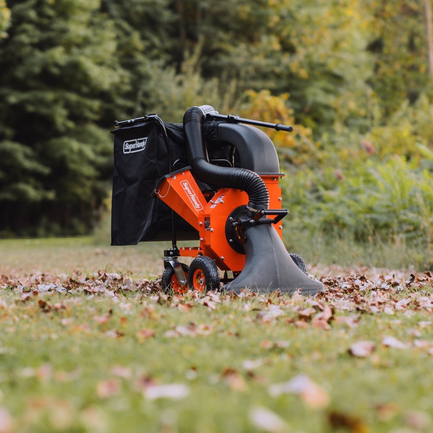 SuperHandy Leaf Vacuum & Wood Chipper - 7HP Engine, 10:1 Mulch Ratio, Max 2" Branches