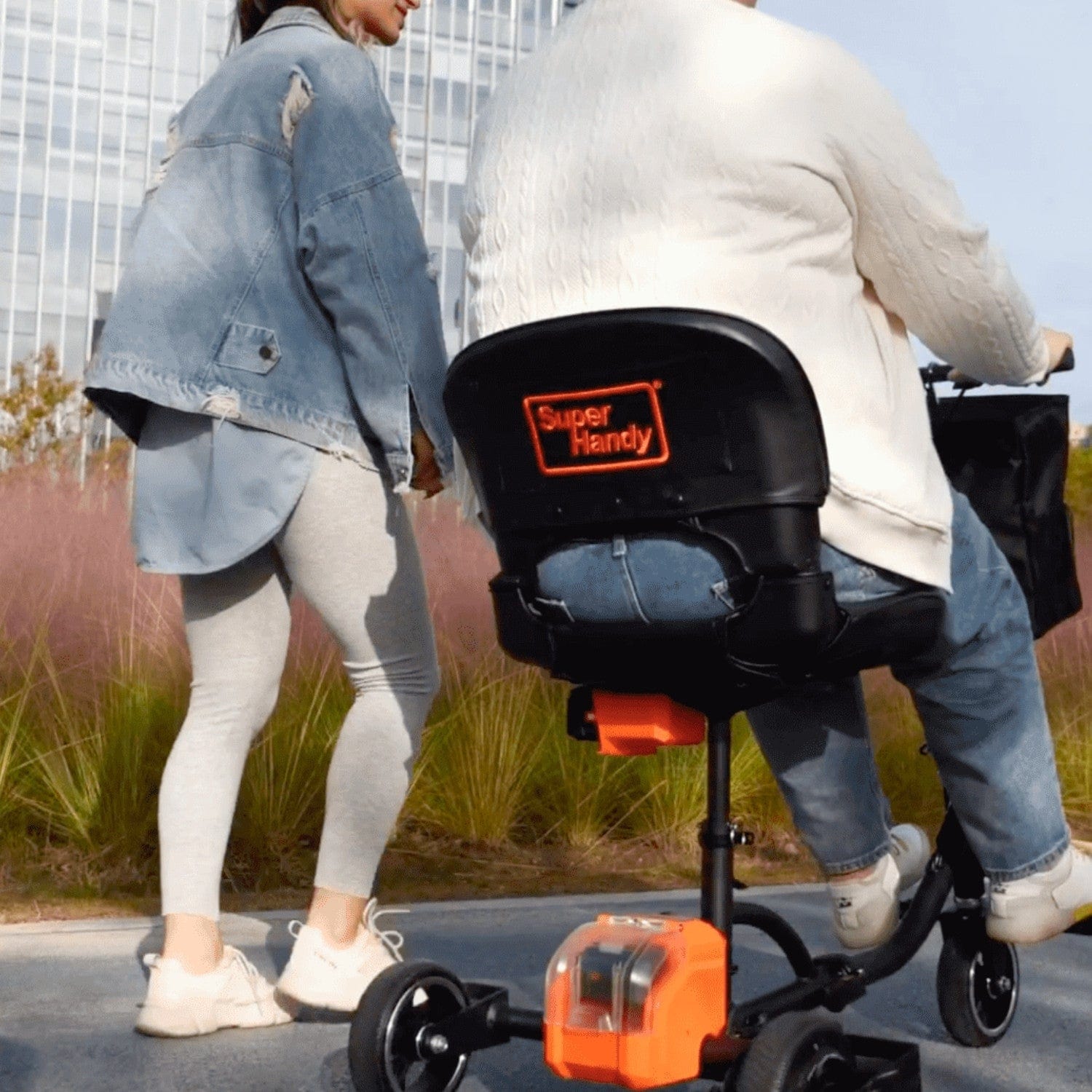 SuperHandy Mobility Scooter OG - 48V 2Ah Battery, Lightweight (35 lbs), Foldable + Extra Battery