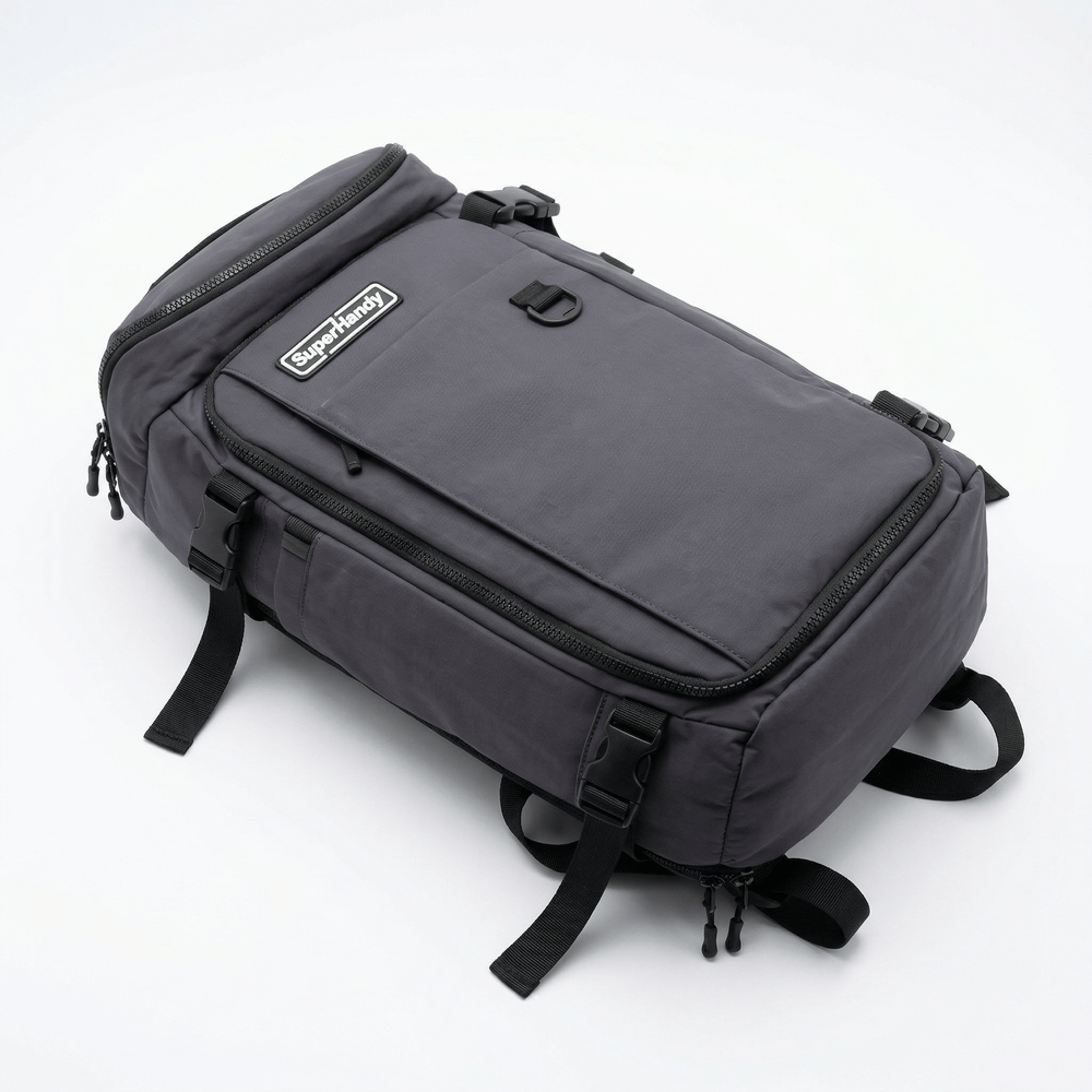 17 laptop and camera backpack SuperHandy 17 Inch Water-Resistant Tech Backpack – Multiple Compartments Laptop Bag for Work, Travel & Commuting