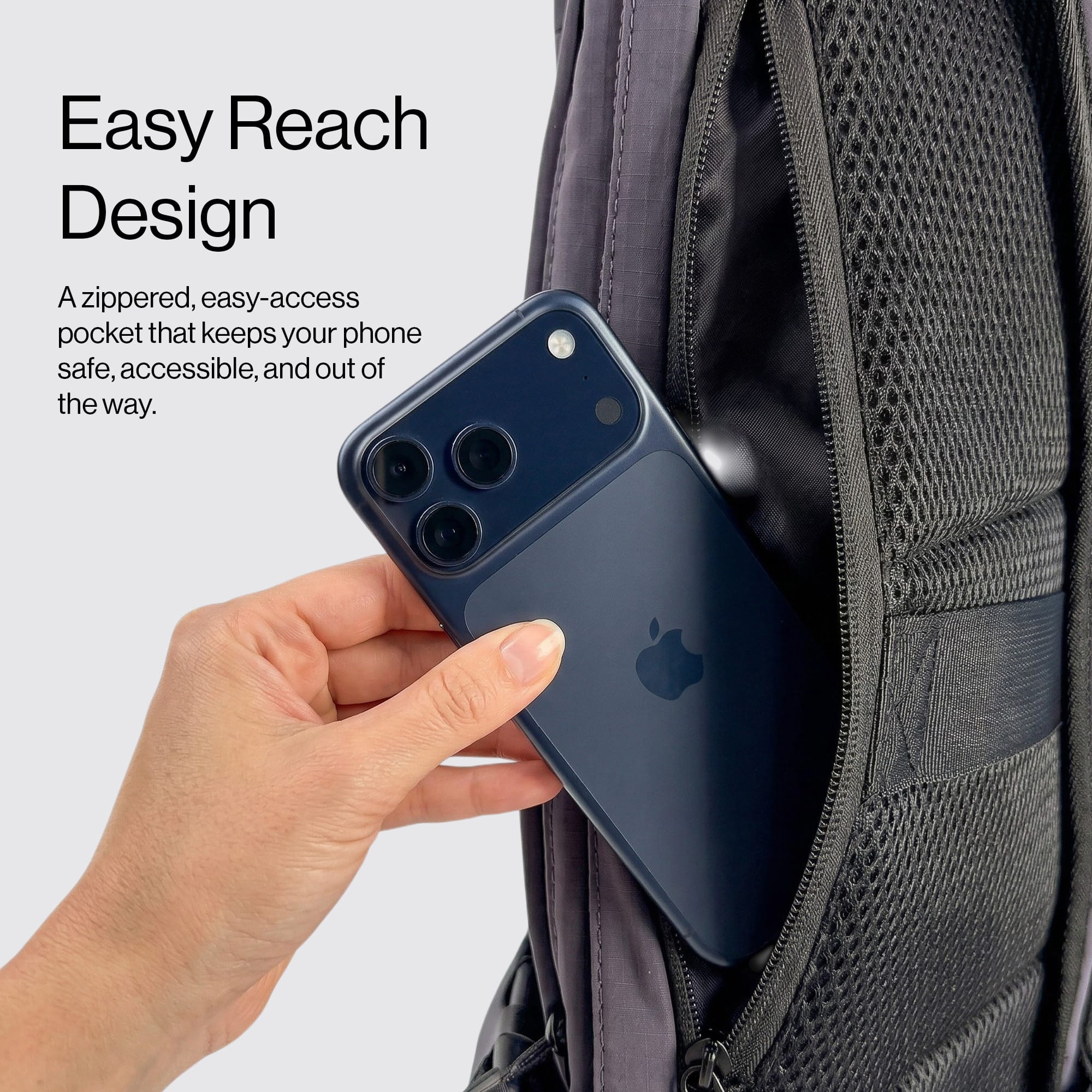 SuperHandy - Outdoor Tools & Mobility SuperHandy 17 Inch Water-Resistant Tech Backpack – Multiple Compartments Laptop Bag for Work, Travel & Commuting