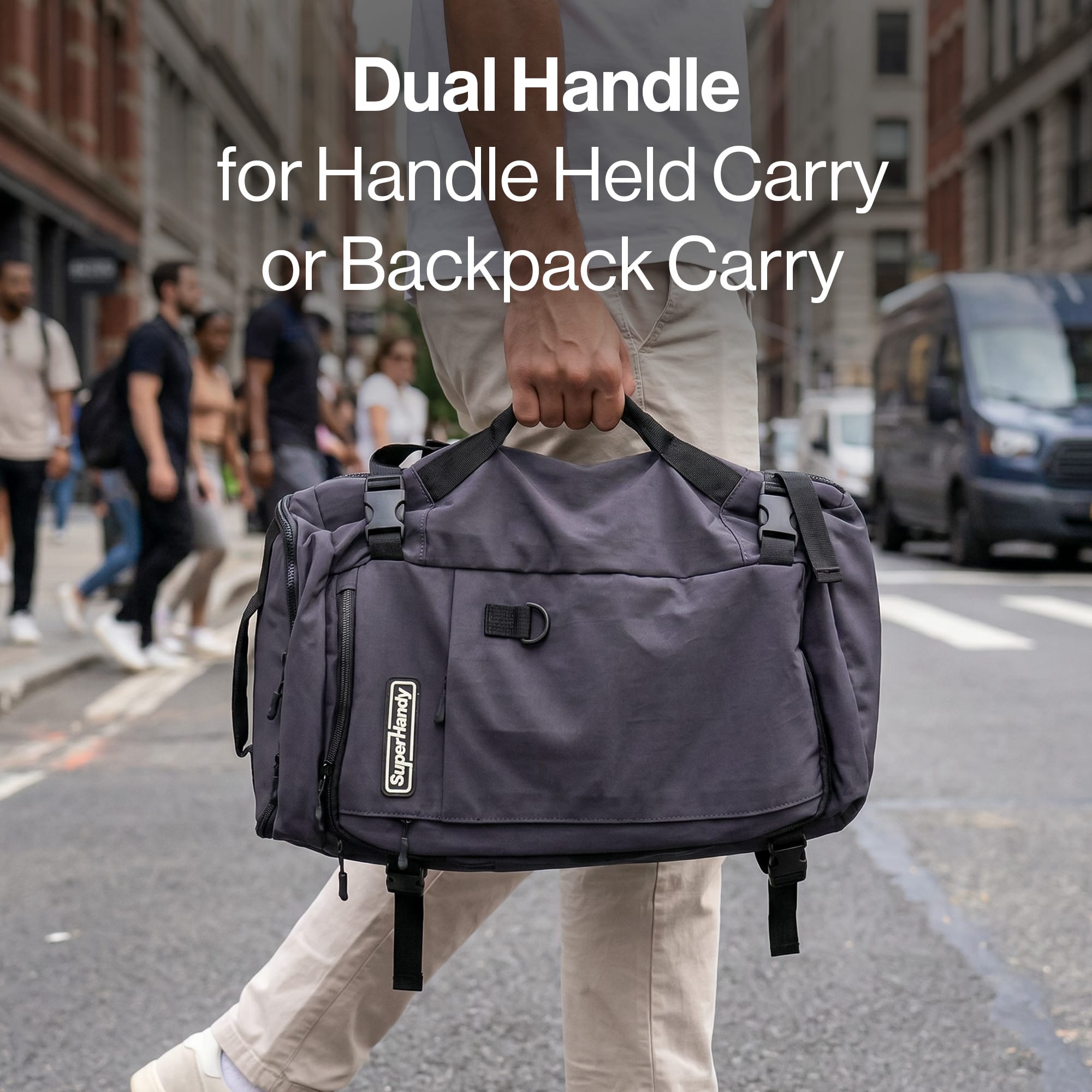 SuperHandy - Outdoor Tools & Mobility SuperHandy 17 Inch Water-Resistant Tech Backpack – Multiple Compartments Laptop Bag for Work, Travel & Commuting