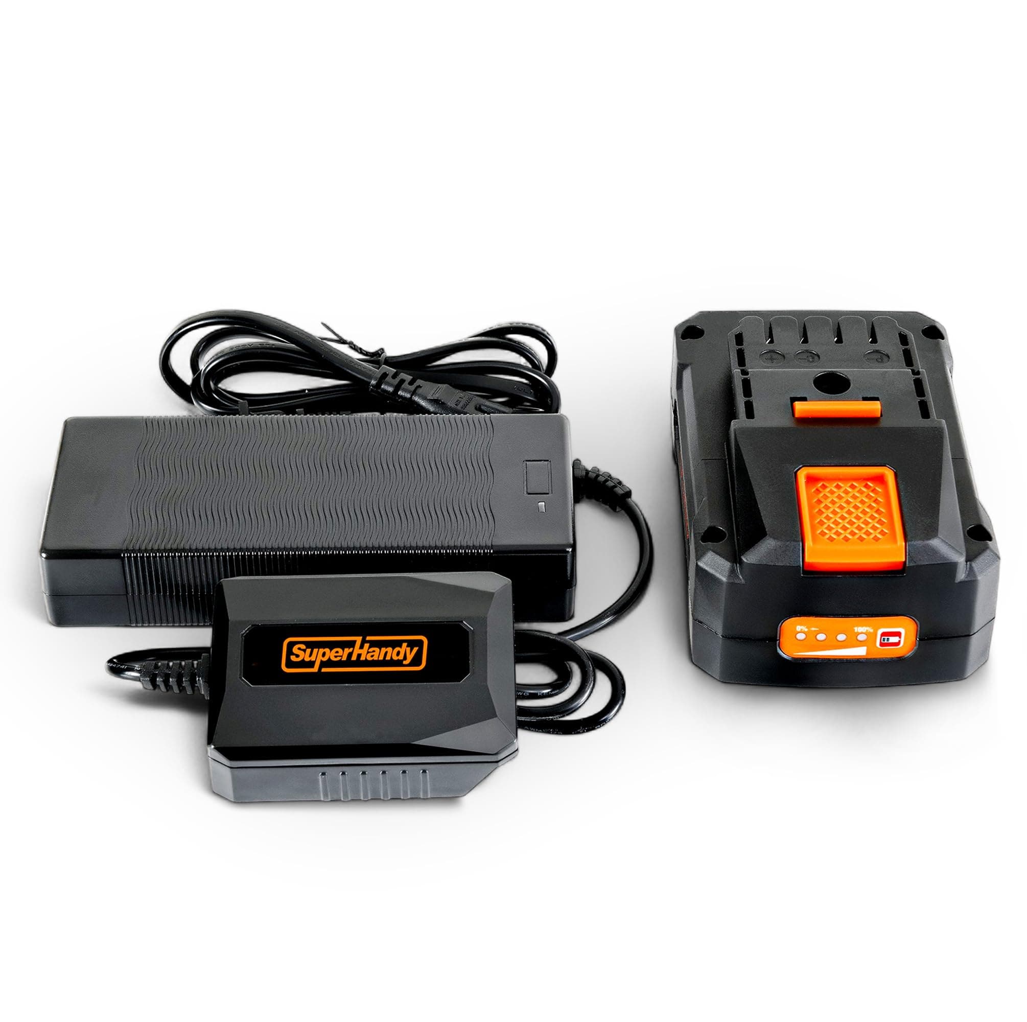 SuperHandy - Outdoor Tools & Mobility SuperHandy 48V 2Ah Battery with Charger , Fast Charging, Impact-Resistant Case – Compatible with Mobility Scooters, Augers, and More