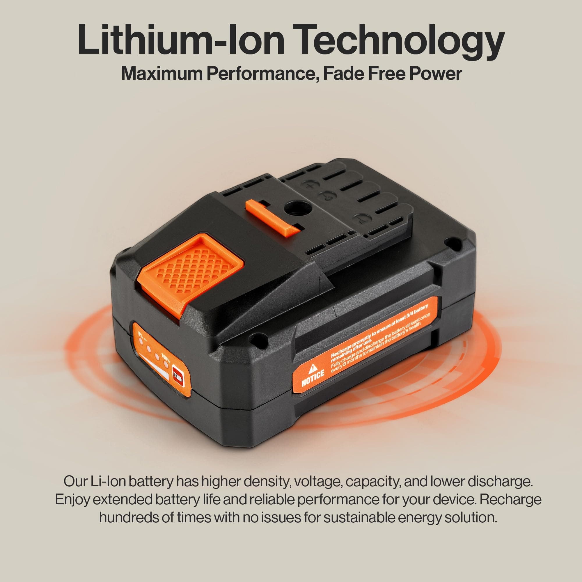 SuperHandy - Outdoor Tools & Mobility SuperHandy 48V 2Ah Battery with Charger , Fast Charging, Impact-Resistant Case – Compatible with Mobility Scooters, Augers, and More