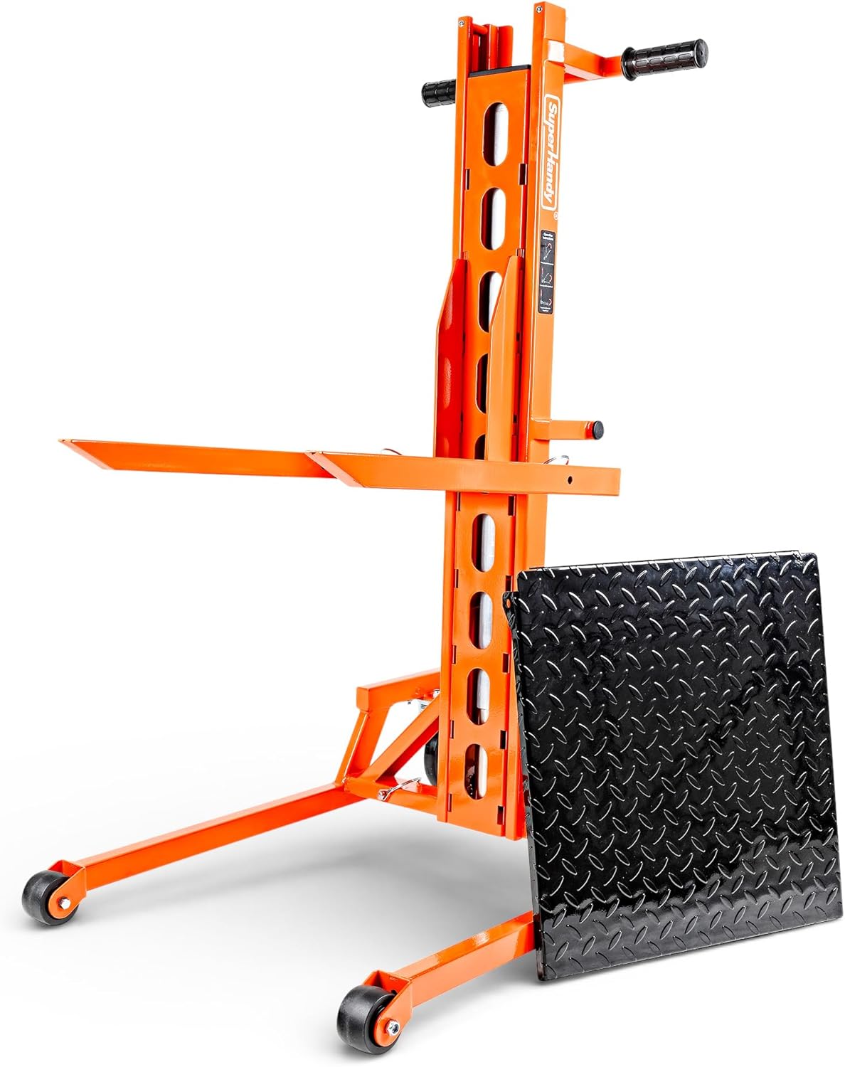 SuperHandy - Outdoor Tools & Mobility SuperHandy Hydraulic Material Lift Stacker, Portable Forklift – 550 lbs Capacity