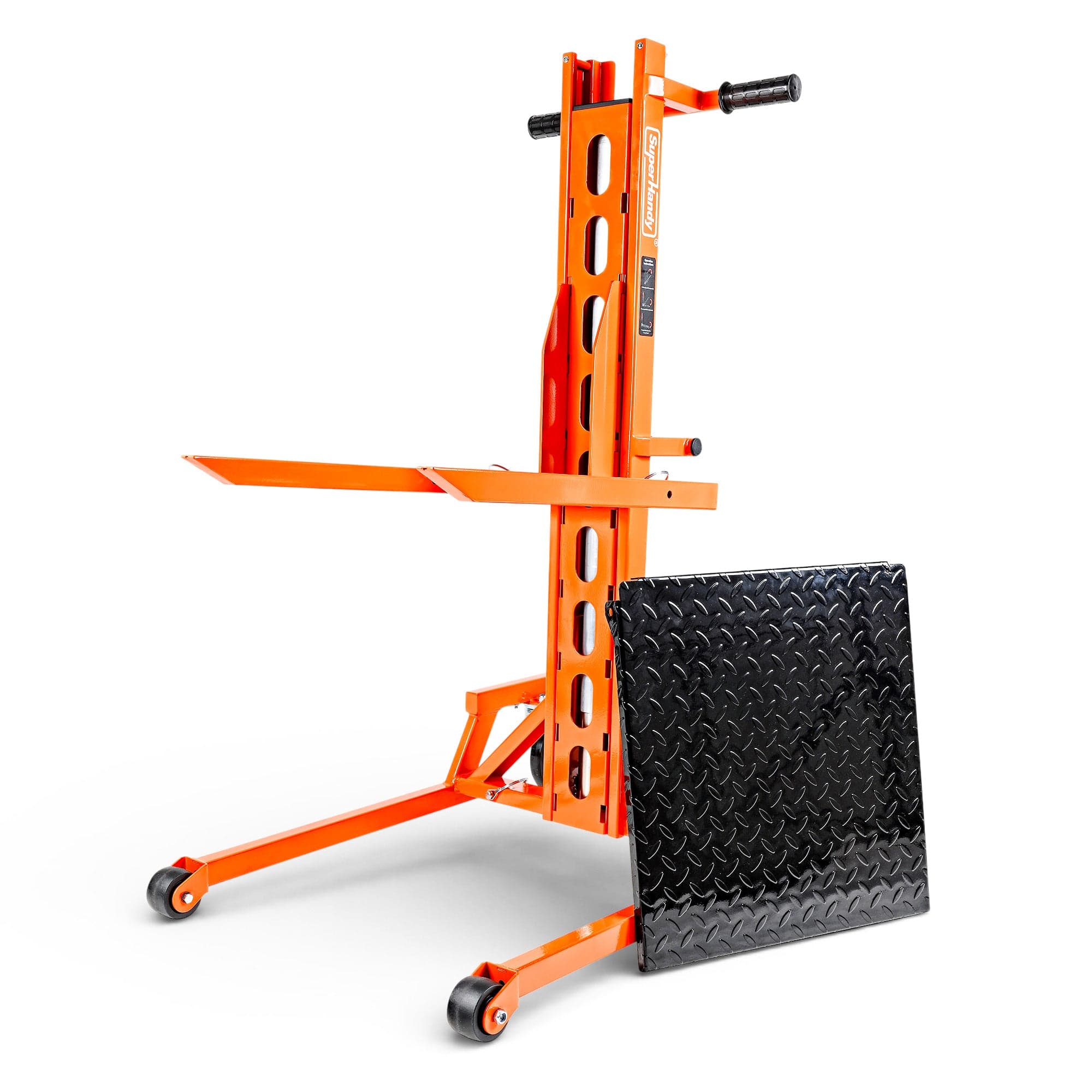 SuperHandy - Outdoor Tools & Mobility SuperHandy Hydraulic Material Lift Stacker, Portable Forklift – 550 lbs Capacity
