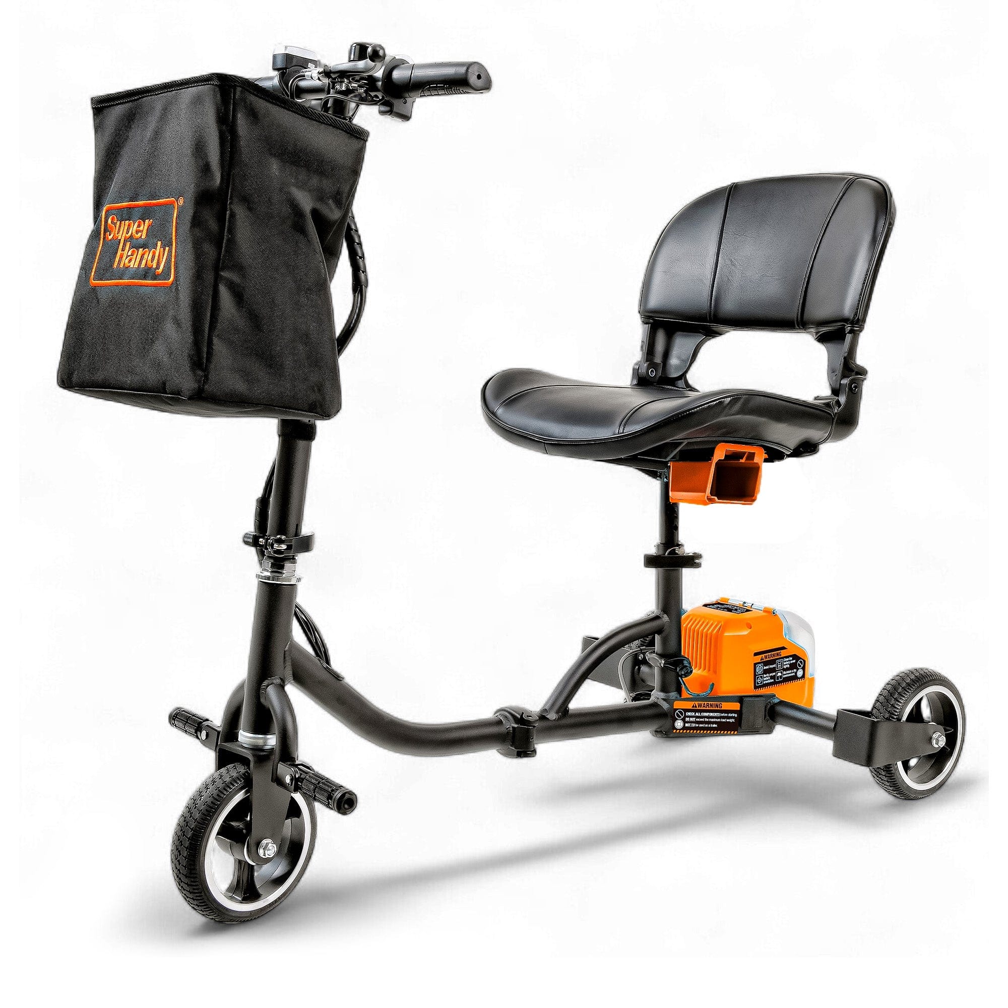 SuperHandy - Outdoor Tools & Mobility SuperHandy Passport Mobility Scooter for Adults - Foldable, 3 Wheel, Airline Travel Friendly - 13 Mile Range, 48V 2Ah Li-Ion Swappable Battery System (1 Li-Ion Battery)
